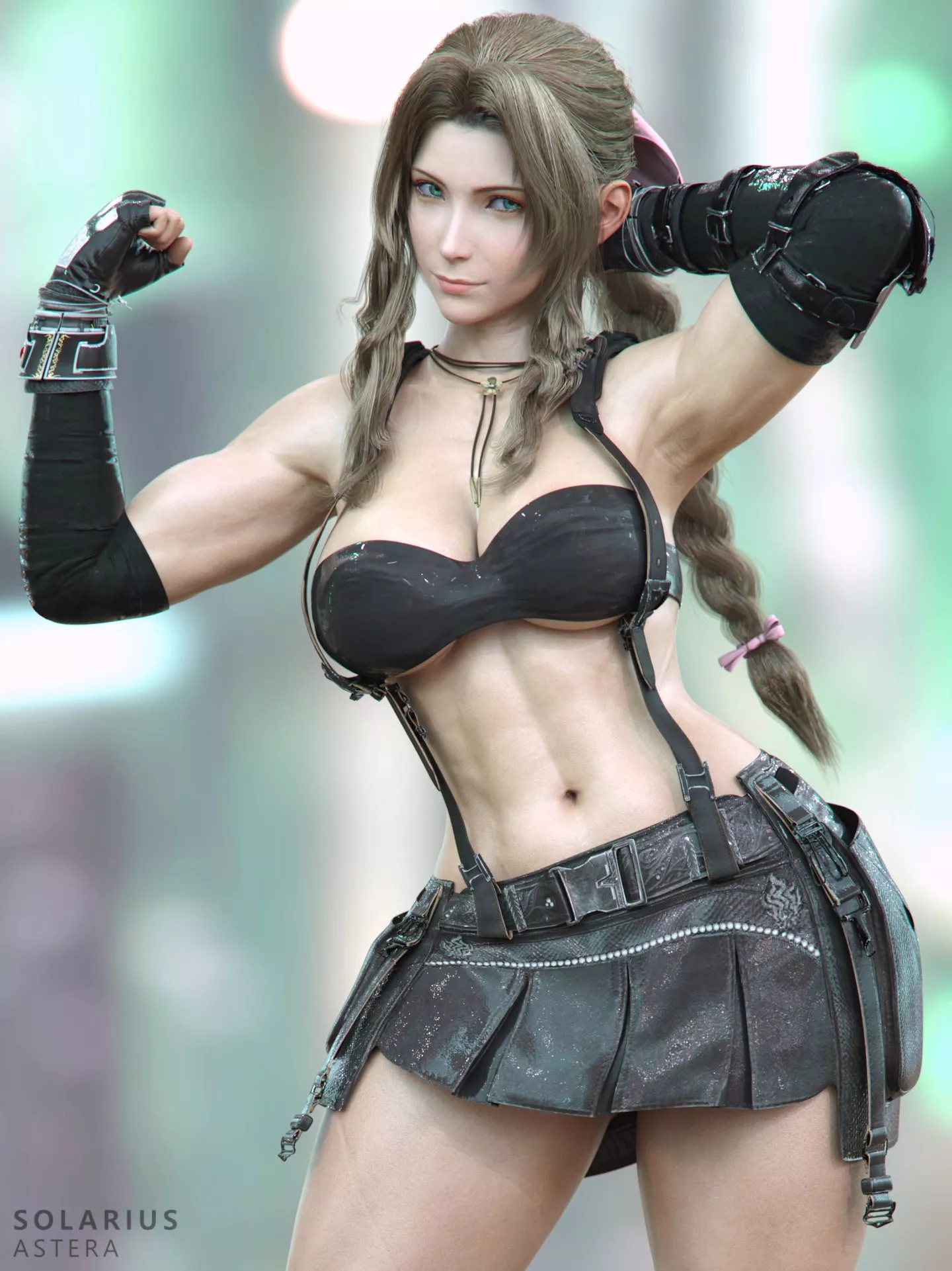 Buff Aerith (Solarius Astera) [Final Fantasy] posted by Kuro-Oji