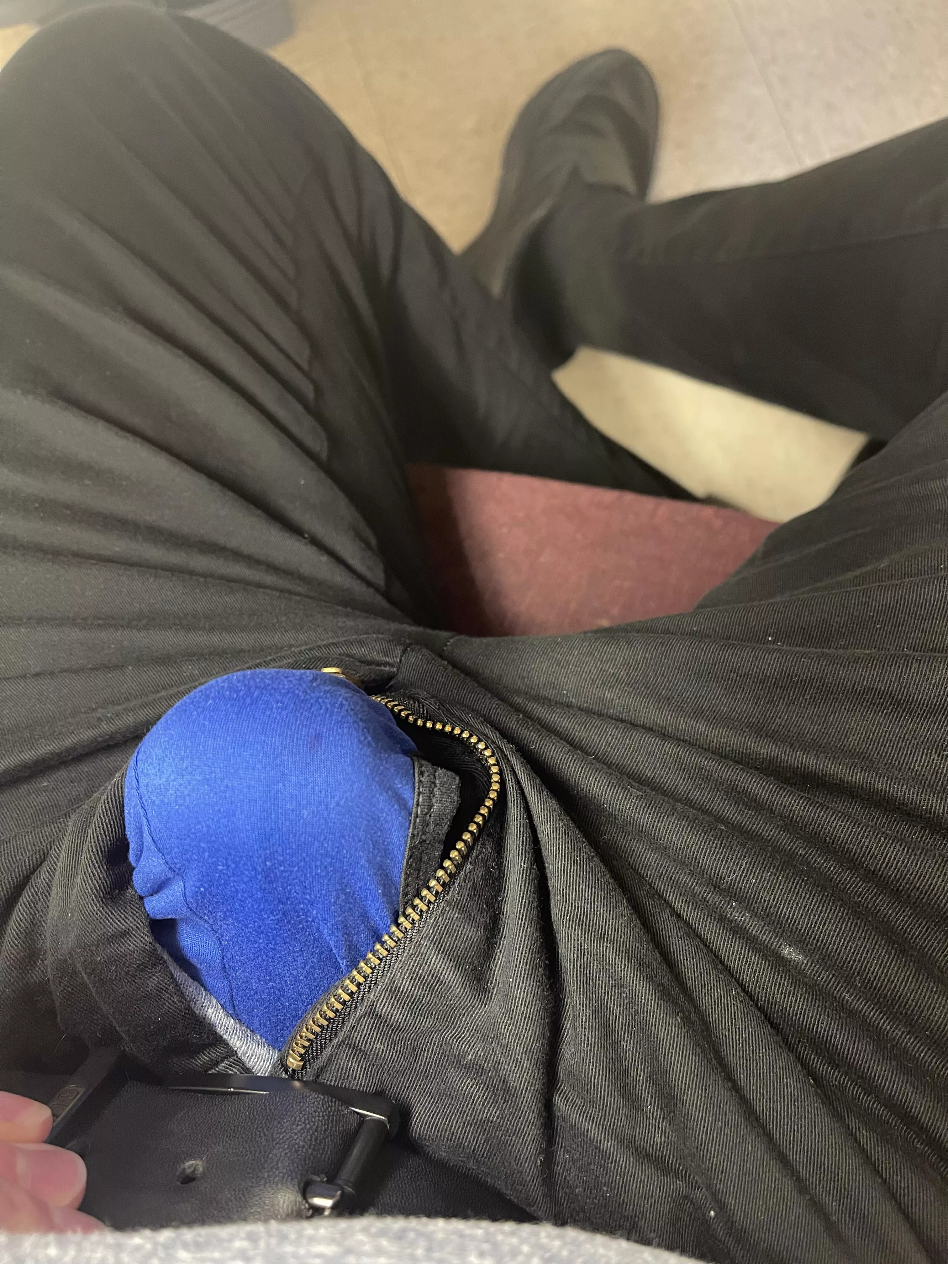 Bulging out under my desk, need some lunchtime fun! posted by leedayum