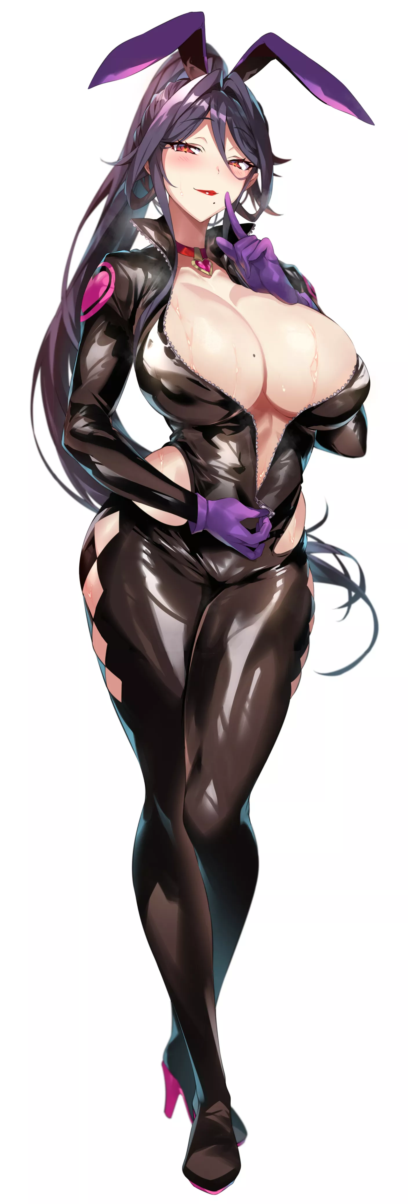 Bunny Girl Bikesuit Unzipping Keep It Secret (Senri Gan) [Original] posted by sequence_string