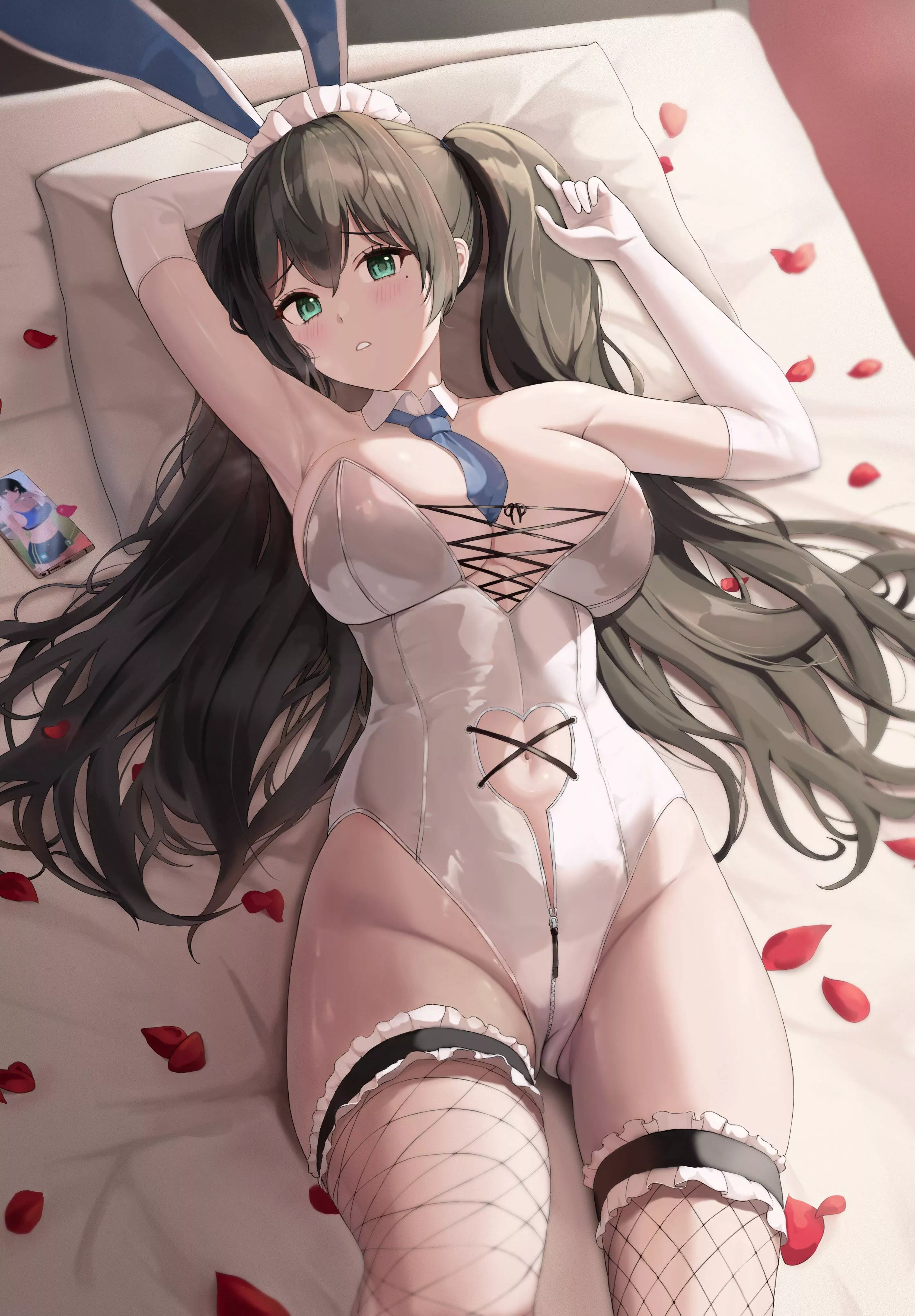 Bunny Girl in Bed [Original] posted by ArcticPlush11