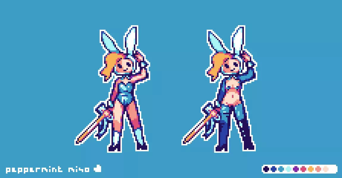 bunny suit fionna by me (peppermint_miso on twitter) posted by Miso_Mint