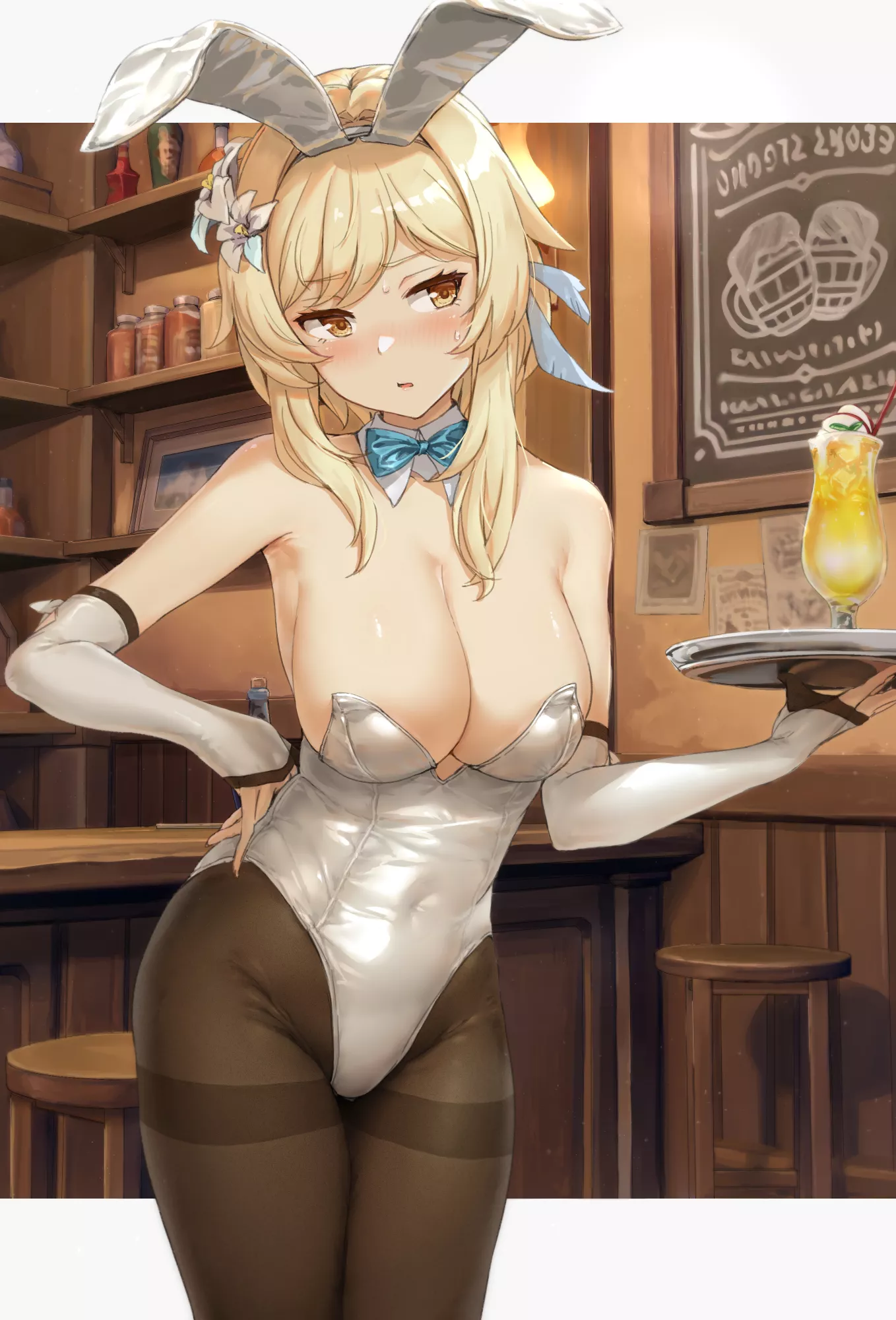 Bunny waitress Lumine posted by xSaviour_N