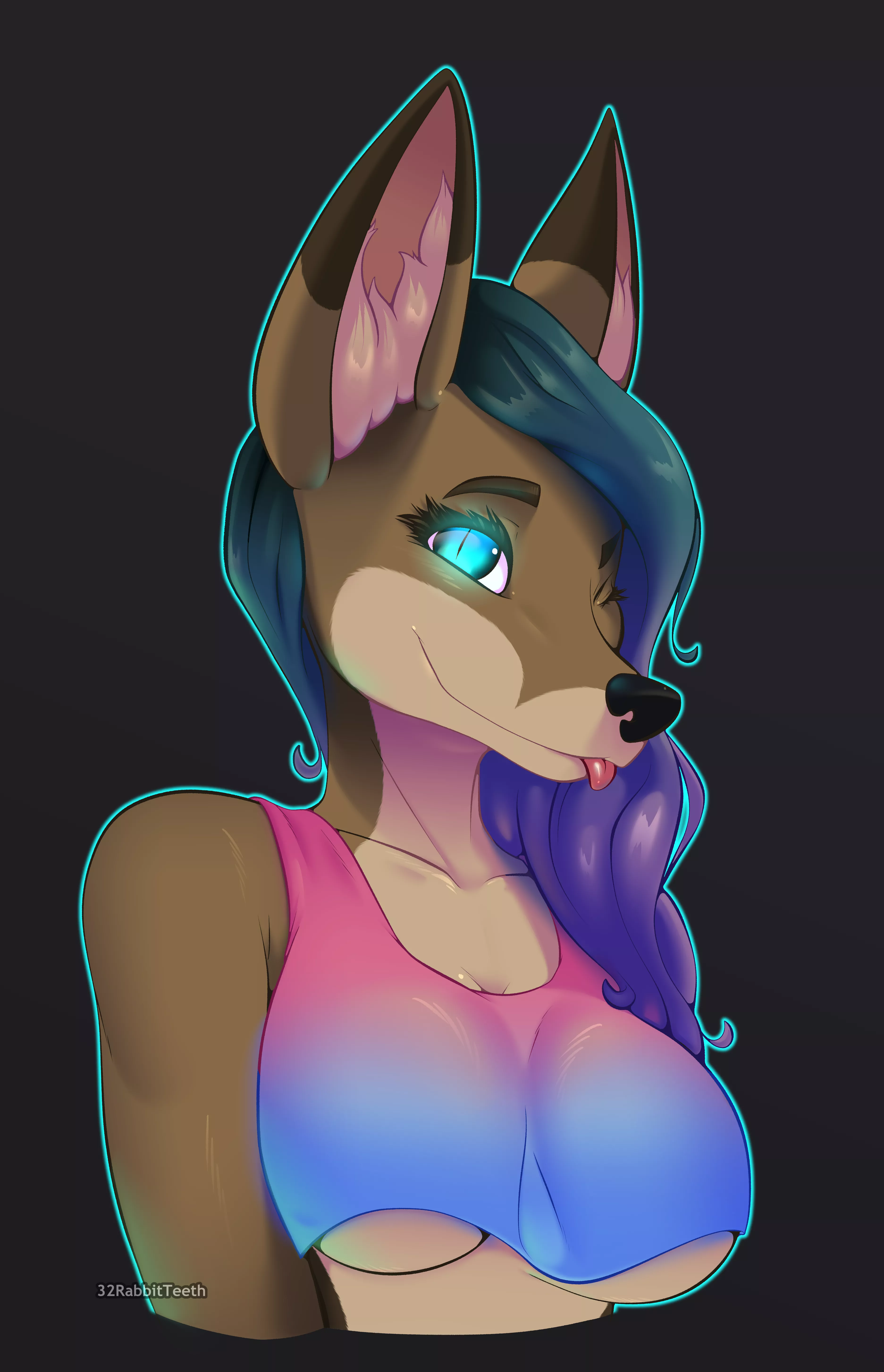 Bust Comm for KitsaMifune (32RabbitTeeth) posted by 32RabbitTeeth