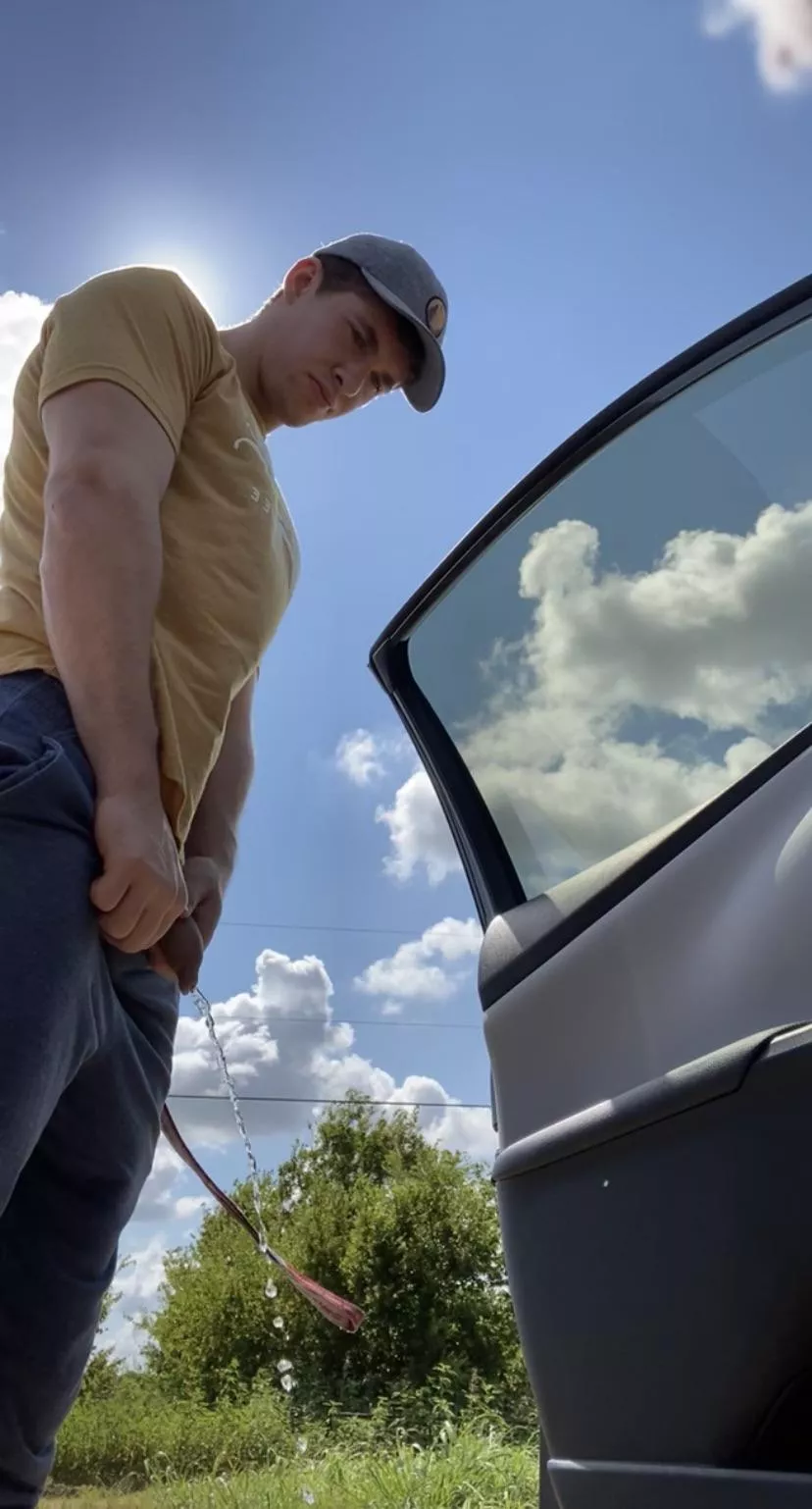 Busy highway is the best spot for a good piss posted by Jackpackage71