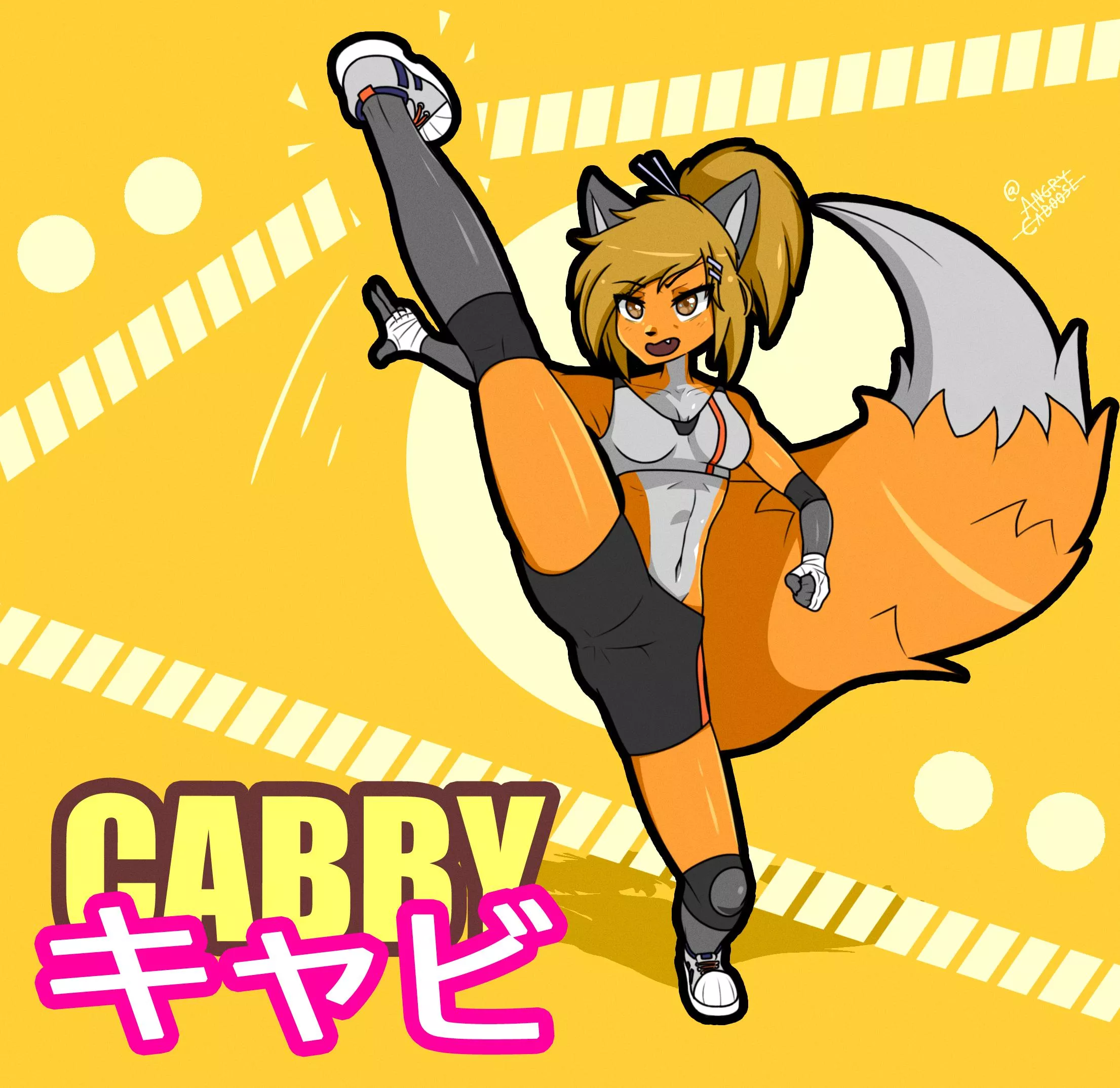 Cabby can’t afford security, so she took up Martial Arts classes (art by me @angrycaboose) posted by AngryCaboose