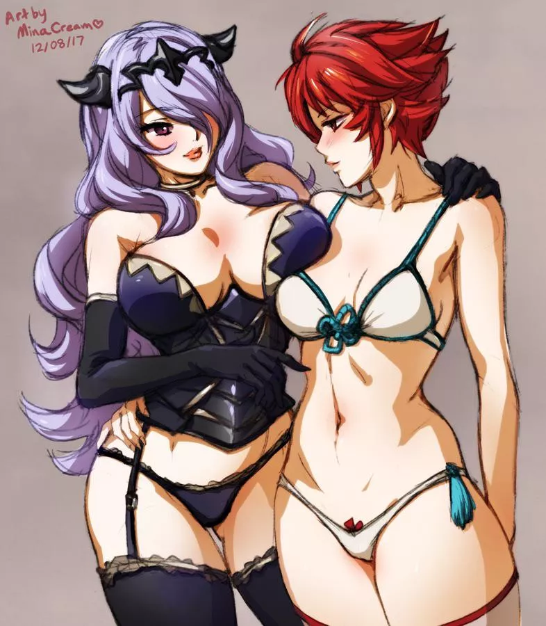 Camilla x Hinoka (MinaCream) [Fire Emblem] posted by FIuffMeDaddy_