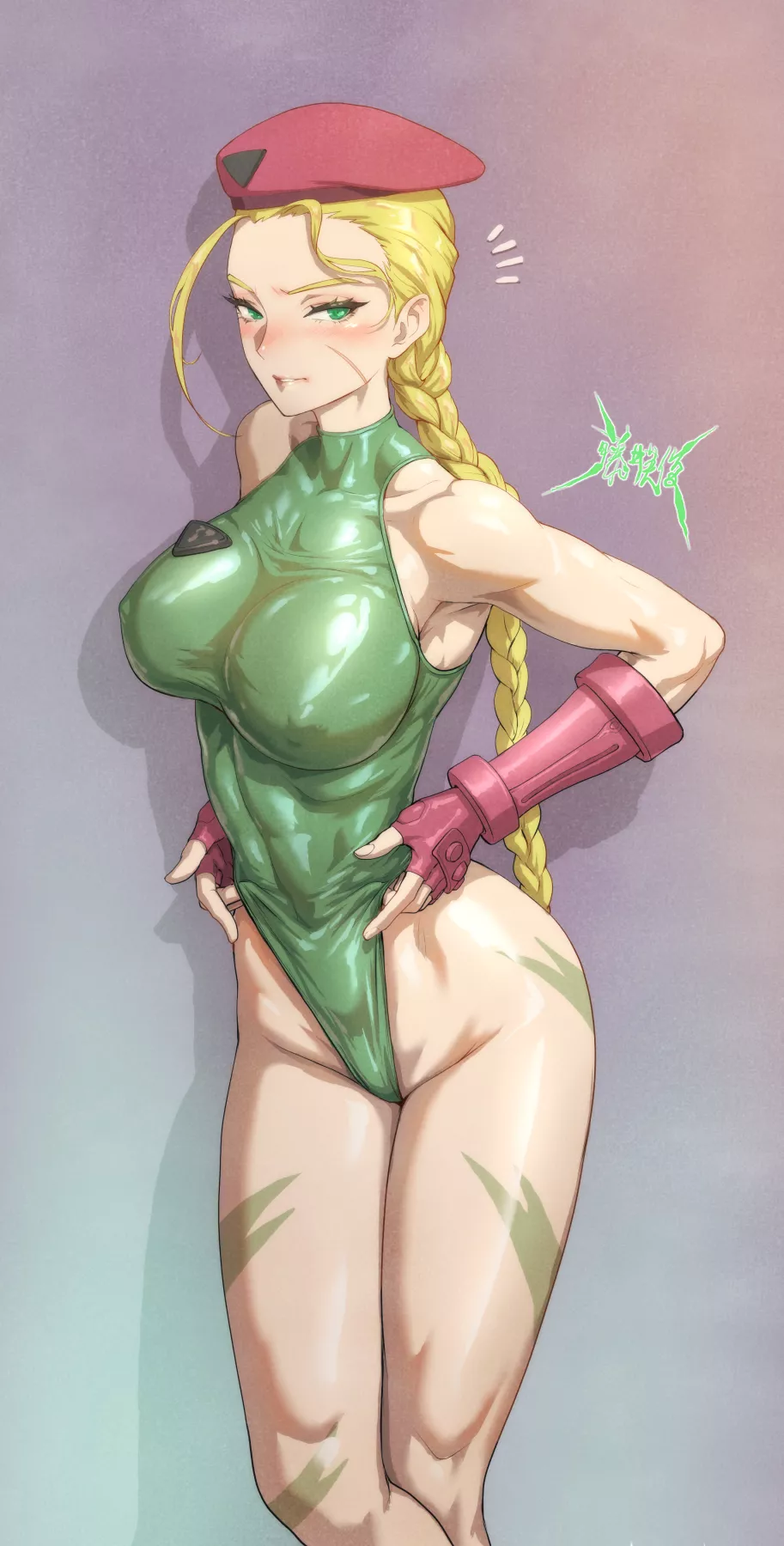 Cammy Highleg Leotard (Fujii Eishun) [Street Fighter] posted by sequence_string