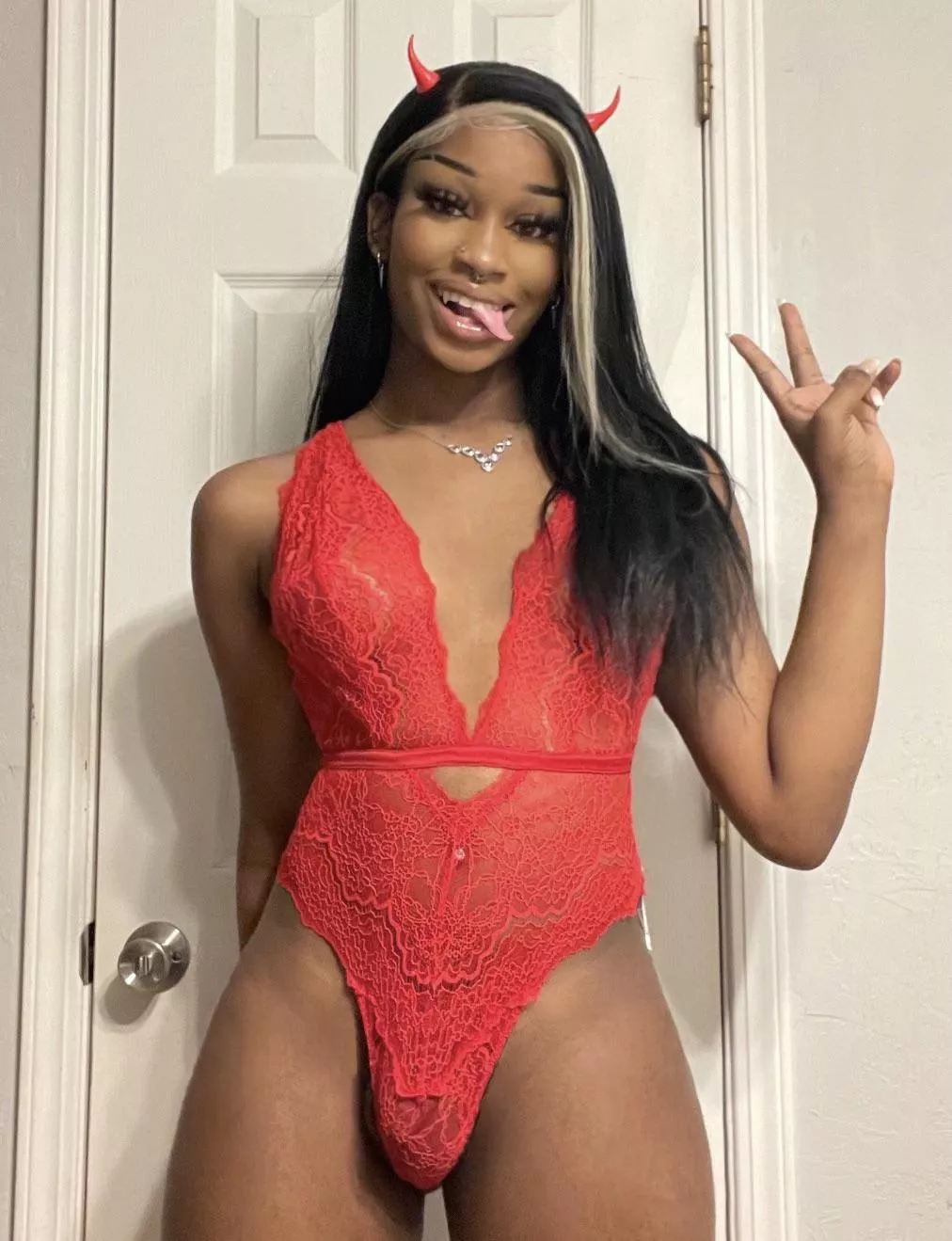 can I be your little devil? 😈 posted by emoblkgirly