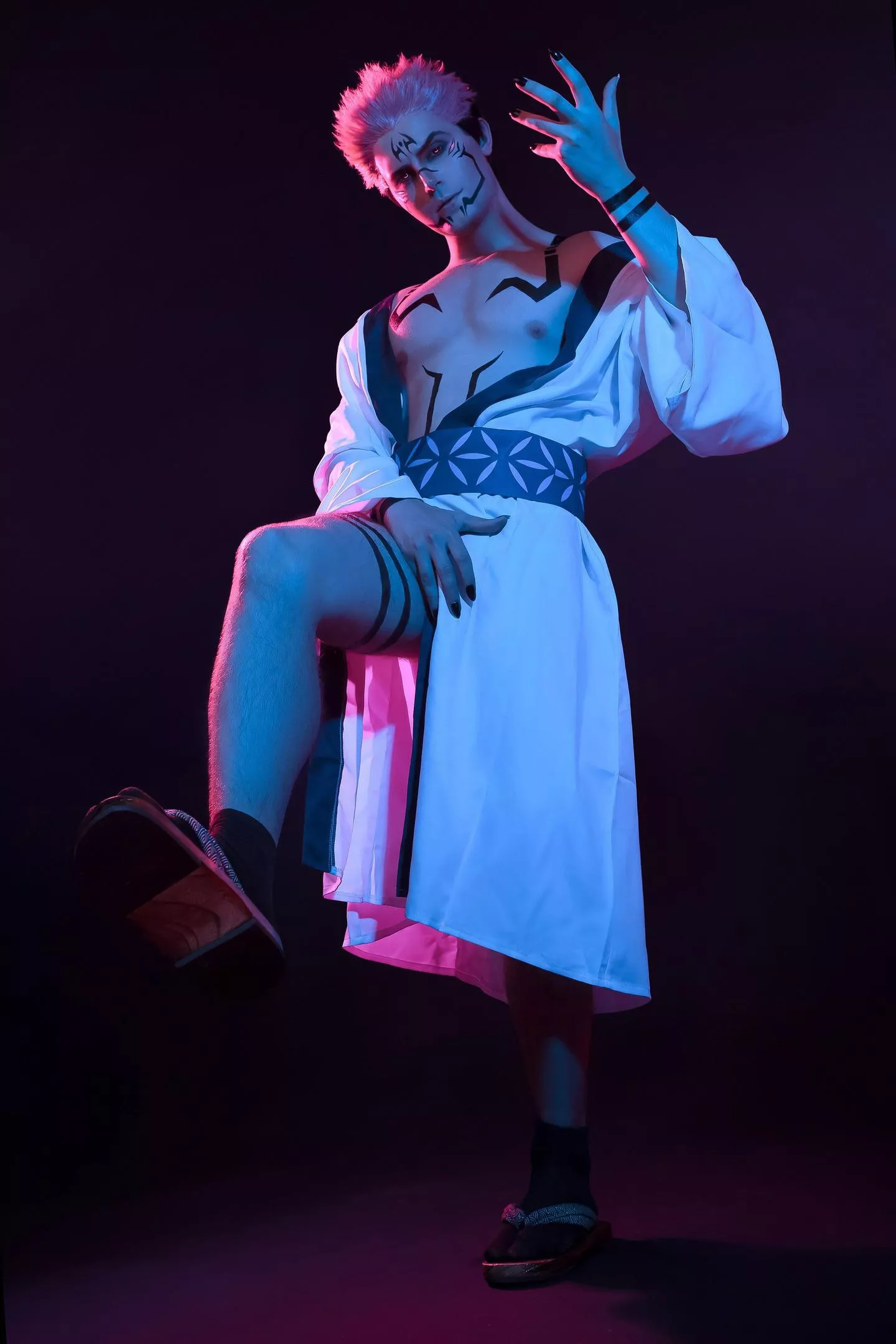 Can I step on you? My Sukuna cosplay posted by GraysonFin