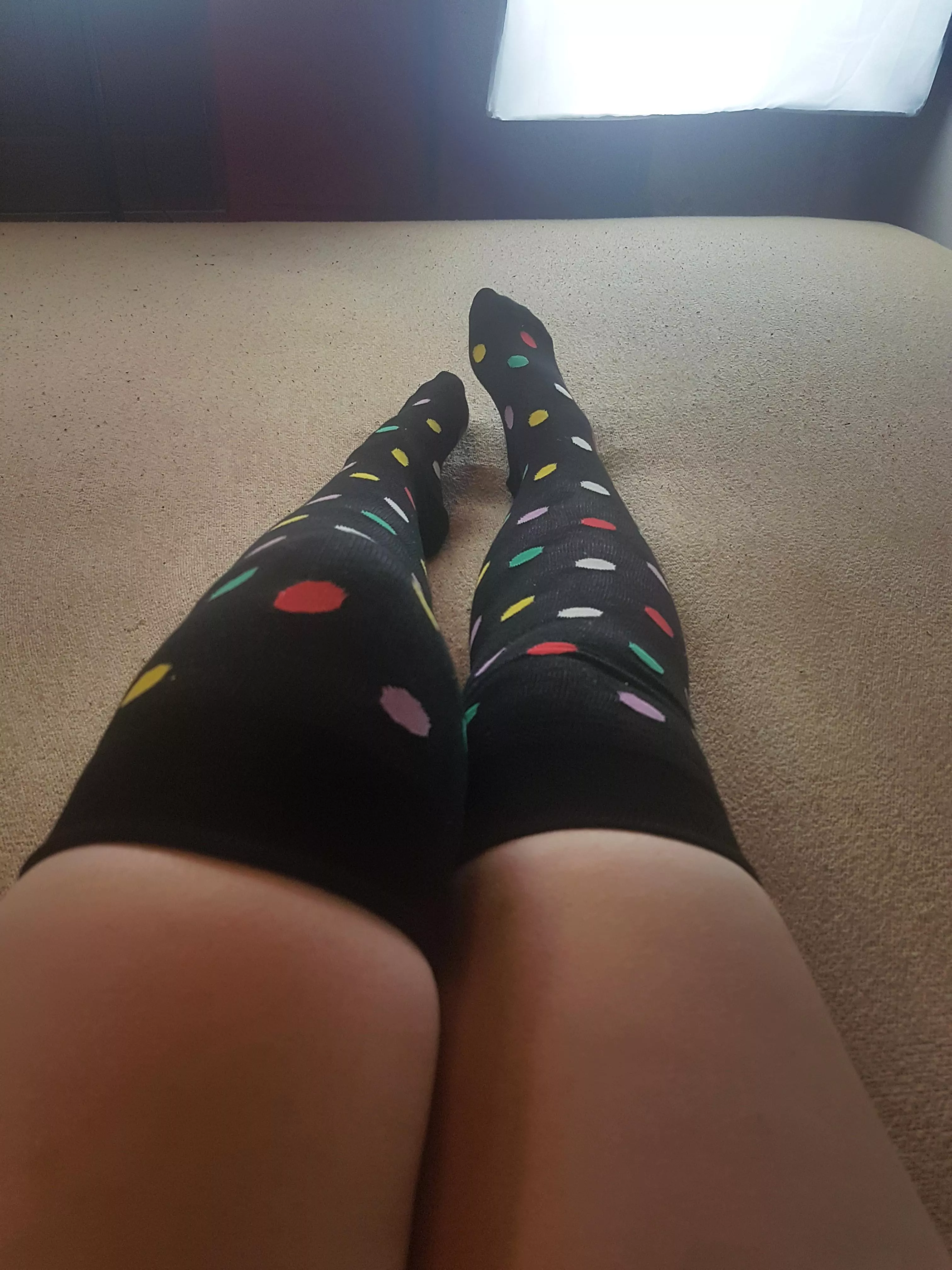 can i tempt you with cute socks and thighs? :) posted by lighthousechan