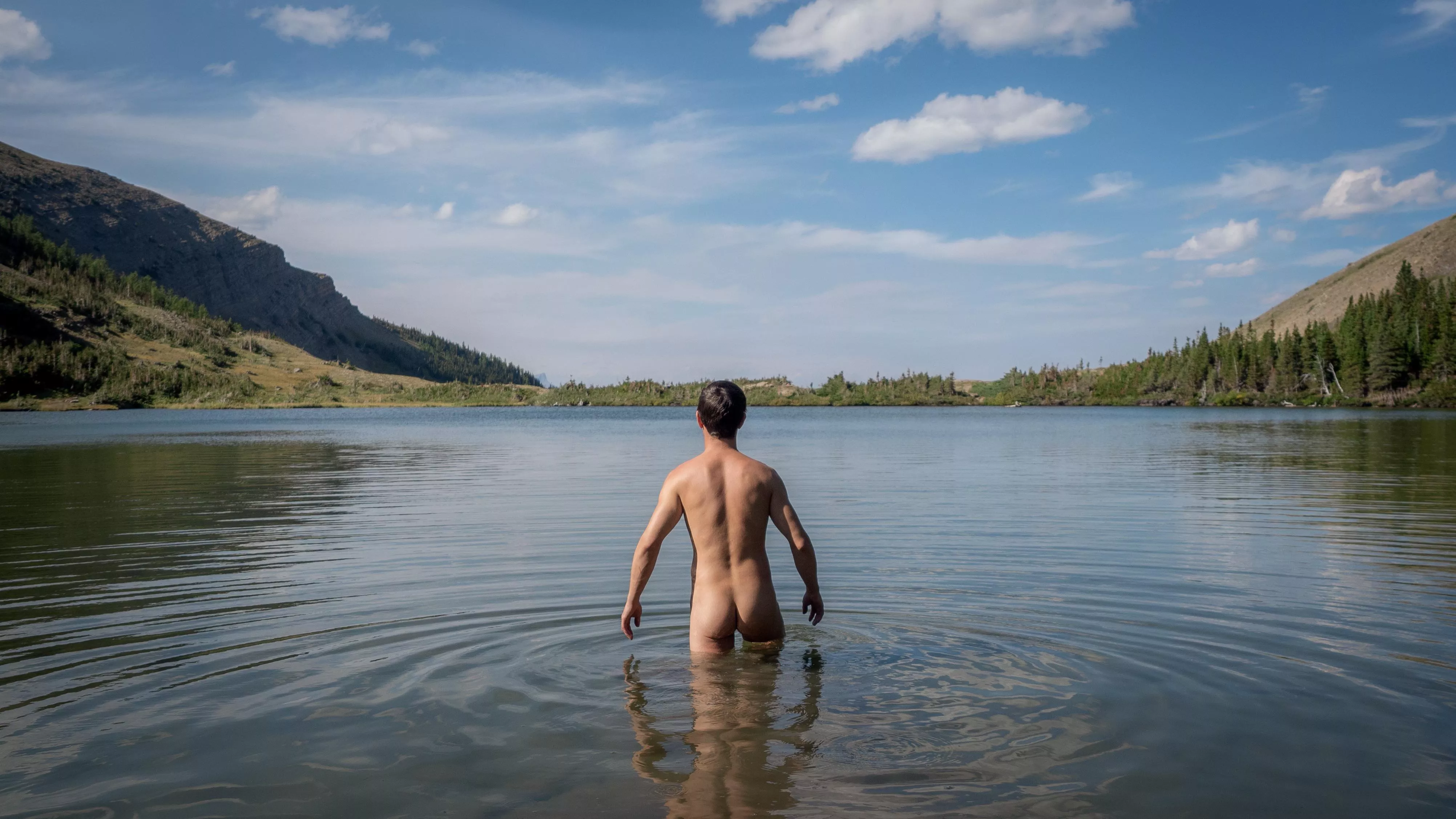 Can never resist skinny dipping in alpine lakes, even if it's cold! posted by Hiphpanonym0u5