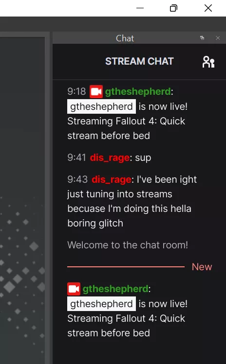 Can someone in chat crash my stream? This chatter started talking then left this message and before I knew it my entire stream crashed as well as my game and steam itself. Should I be worried or just a troll being a troll? posted by GtheShepherd