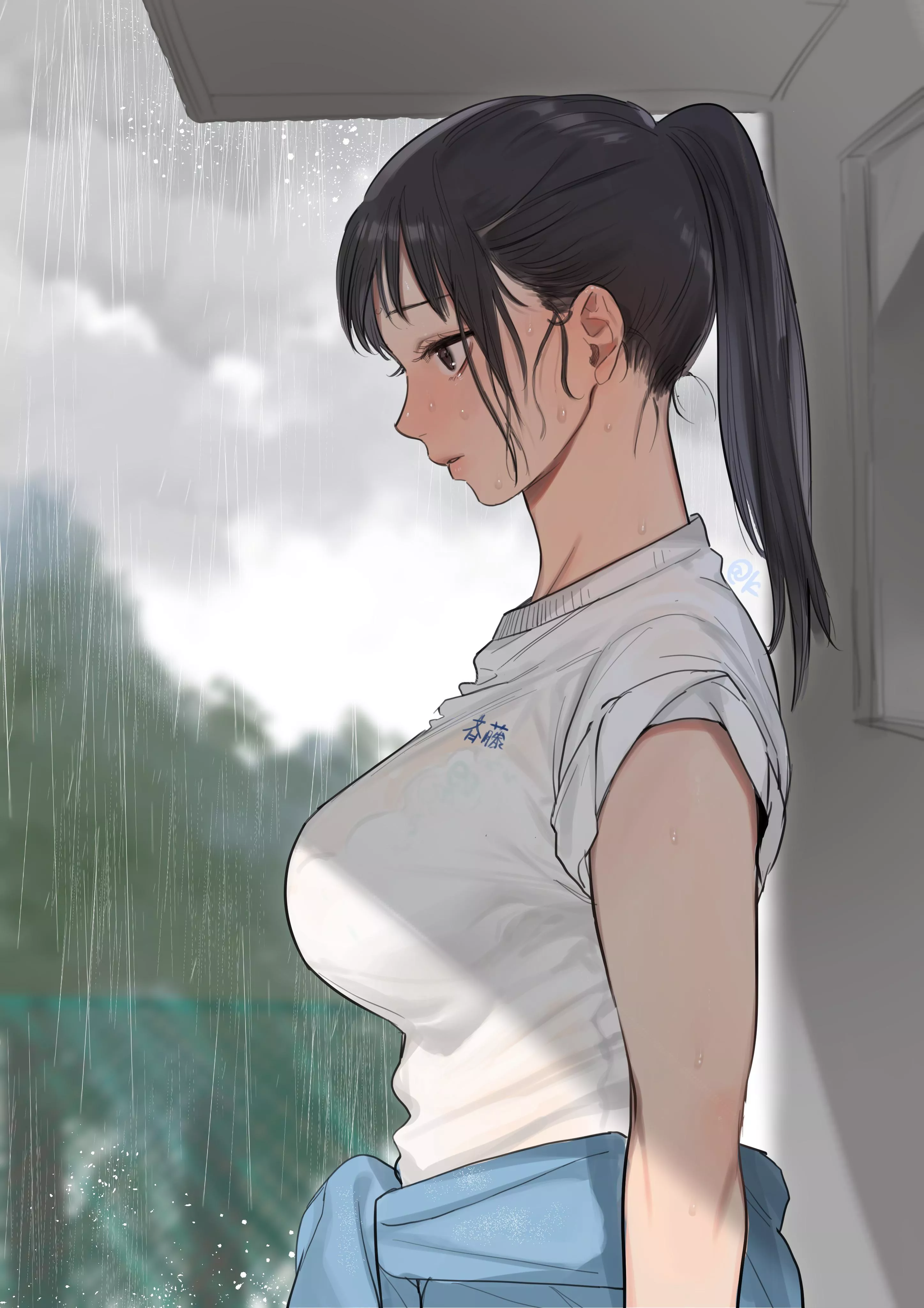 â€œCan we use your umbrella?â€ [Original] (Credit: Syuntyu Katze) posted by _YURILVR