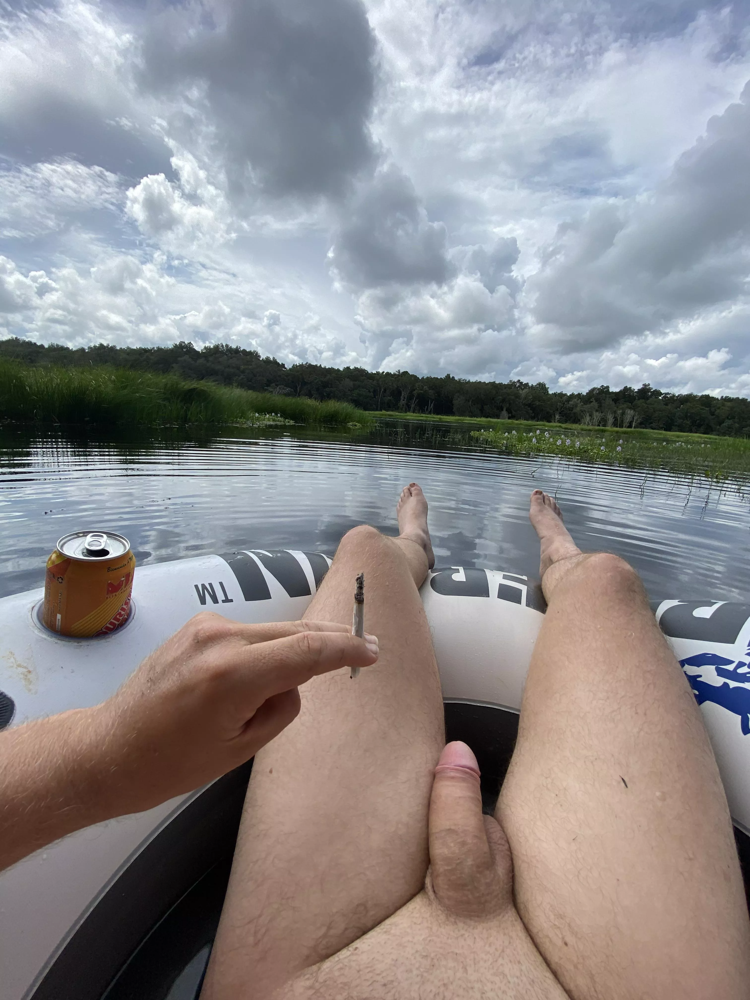 Can’t forget to bring a joint when going on a naked little booze cruise [m] posted by NakedShaman