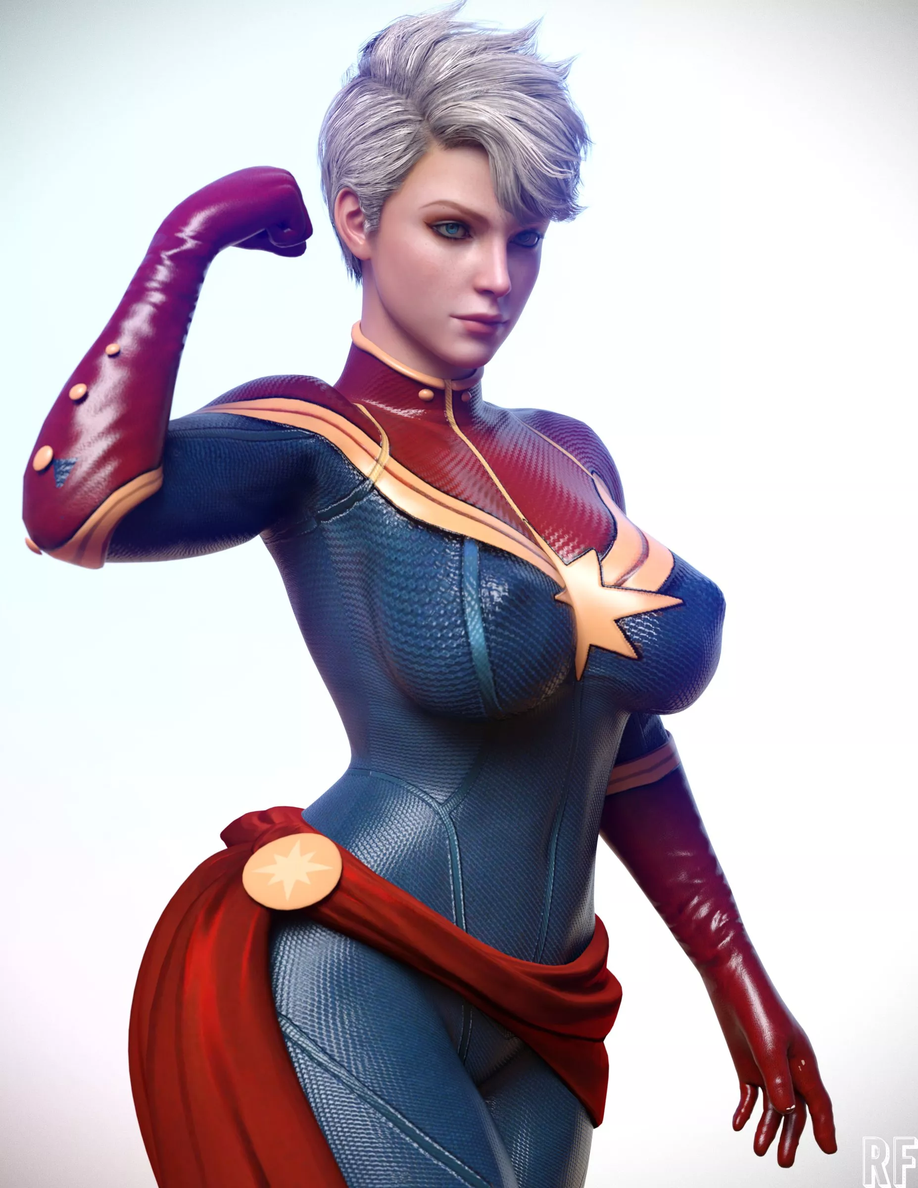 Captain Marvel (Rude Frog 3D) posted by Mxfyn