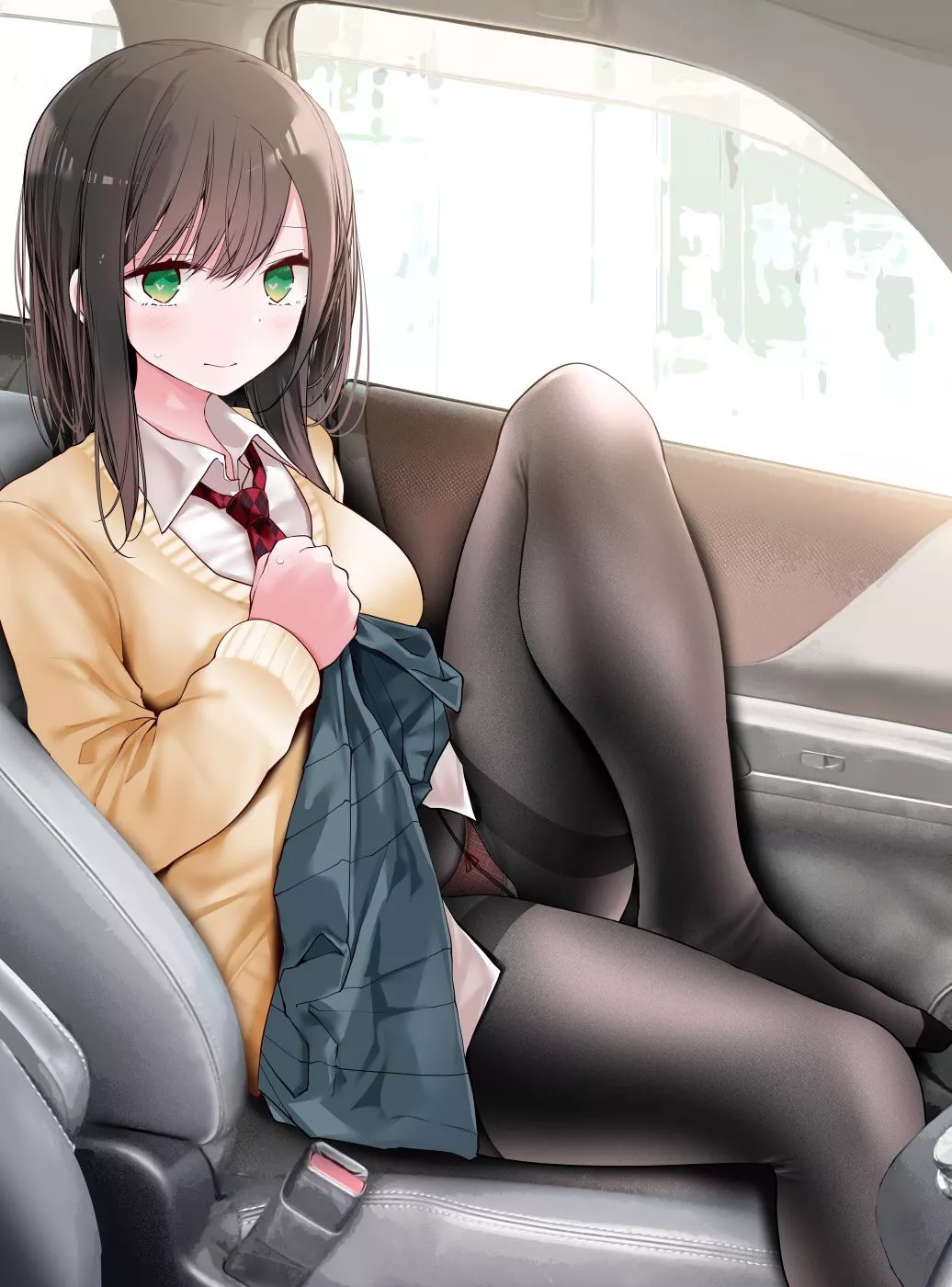 Car Pantyshot [Original] posted by FFDP-Neko