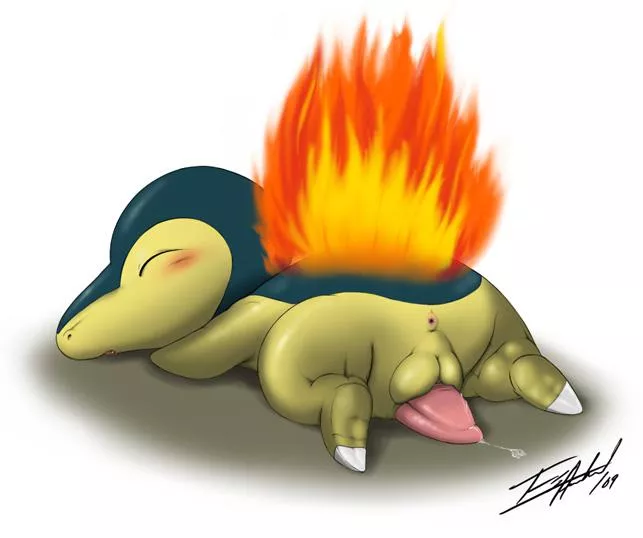 Catch them all challenge #155 - Cyndaquil (ESArtist) posted by Red_Gaymer