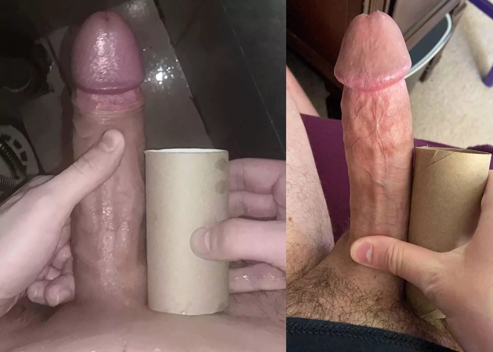 CaterpillarHoliday23’s cock vs mine. Which do you like more? posted by throwitaway55567