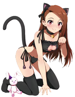 Catgirl and bunny posted by Gracek-Rz