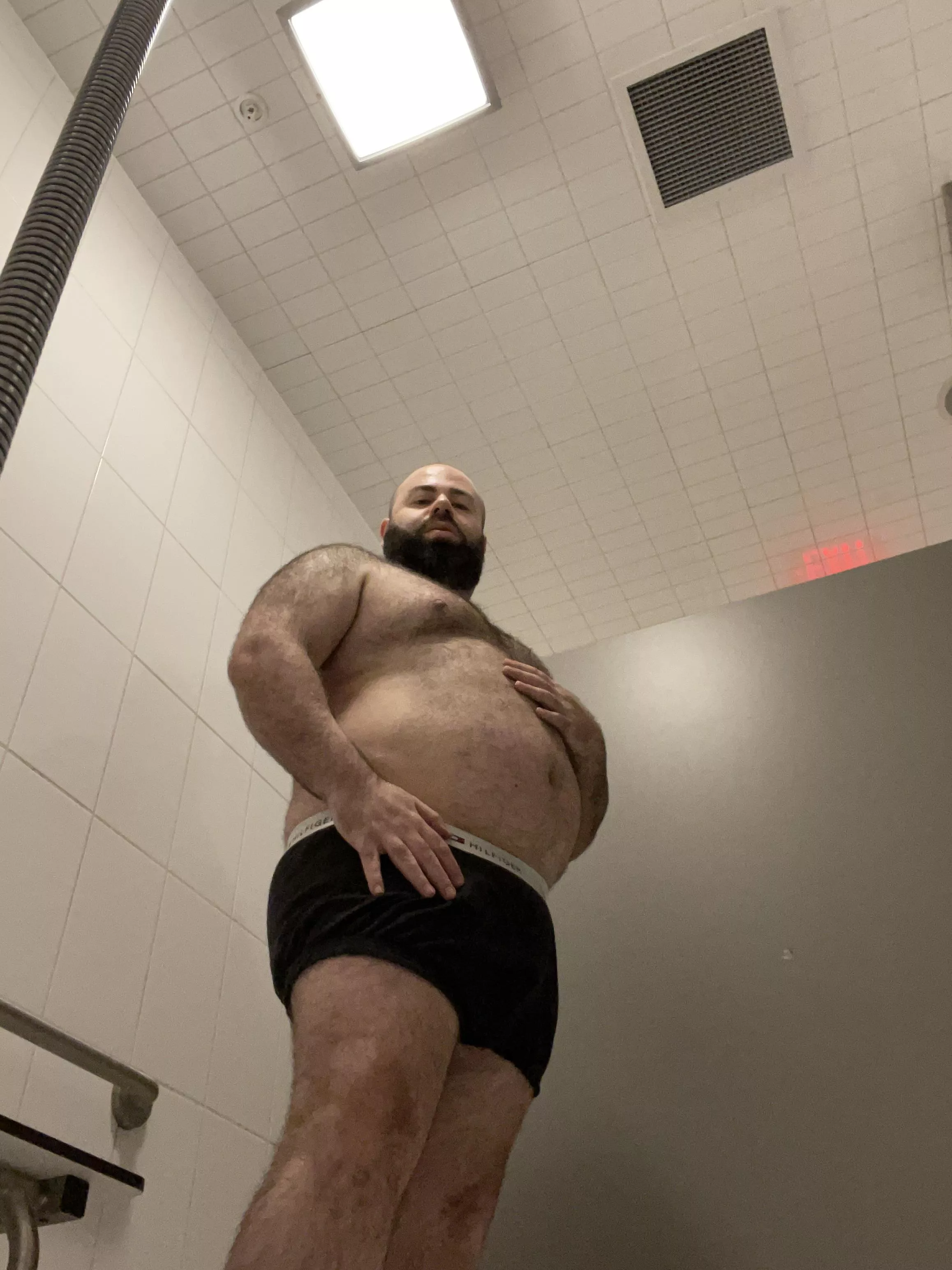 Caught you spying on me in the gym ‘s shower posted by canadianbearxxx