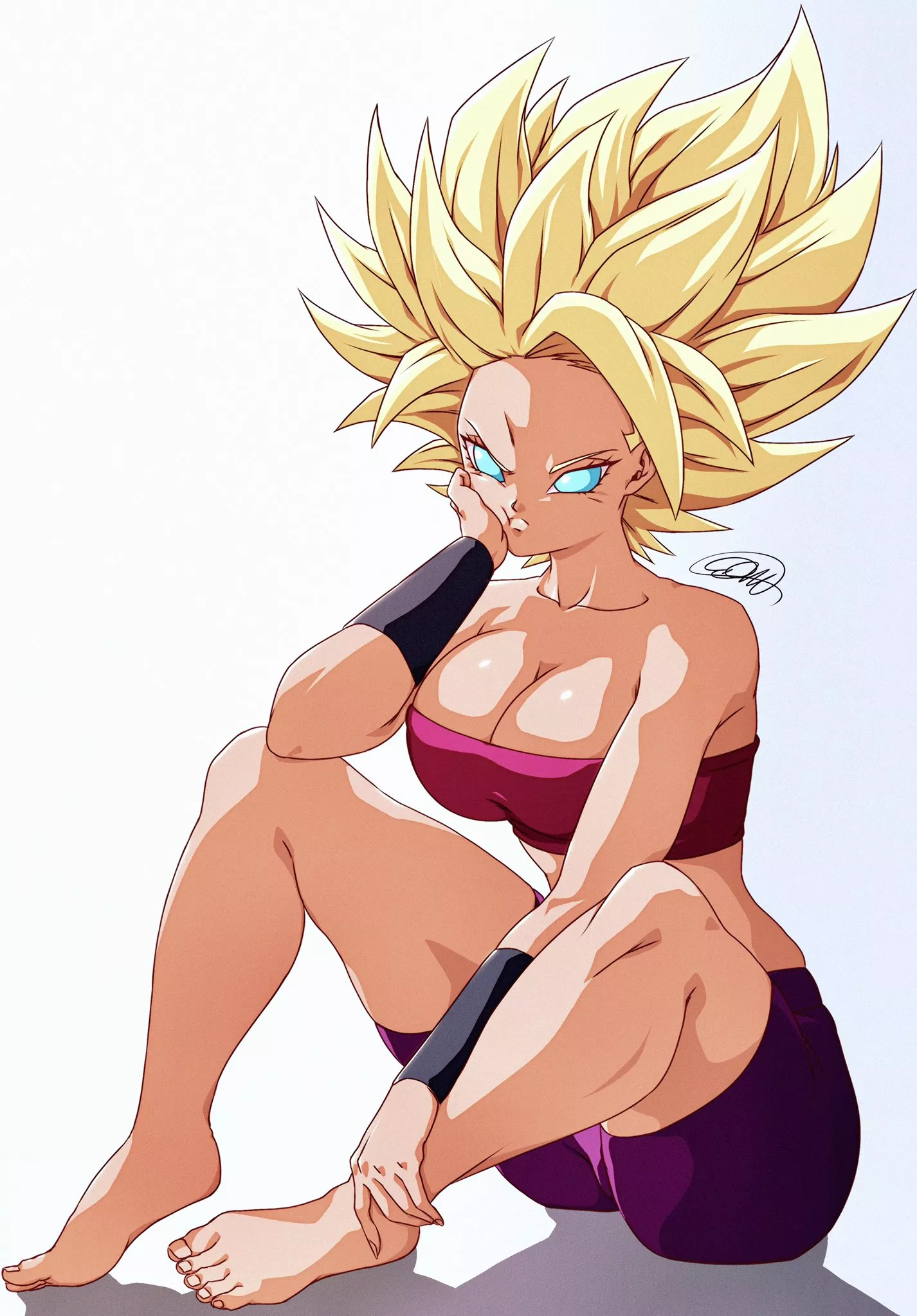 Caulifla's SSJ2 Training (DaArriMari) [Dragonball Super] posted by the_shadeee_tree