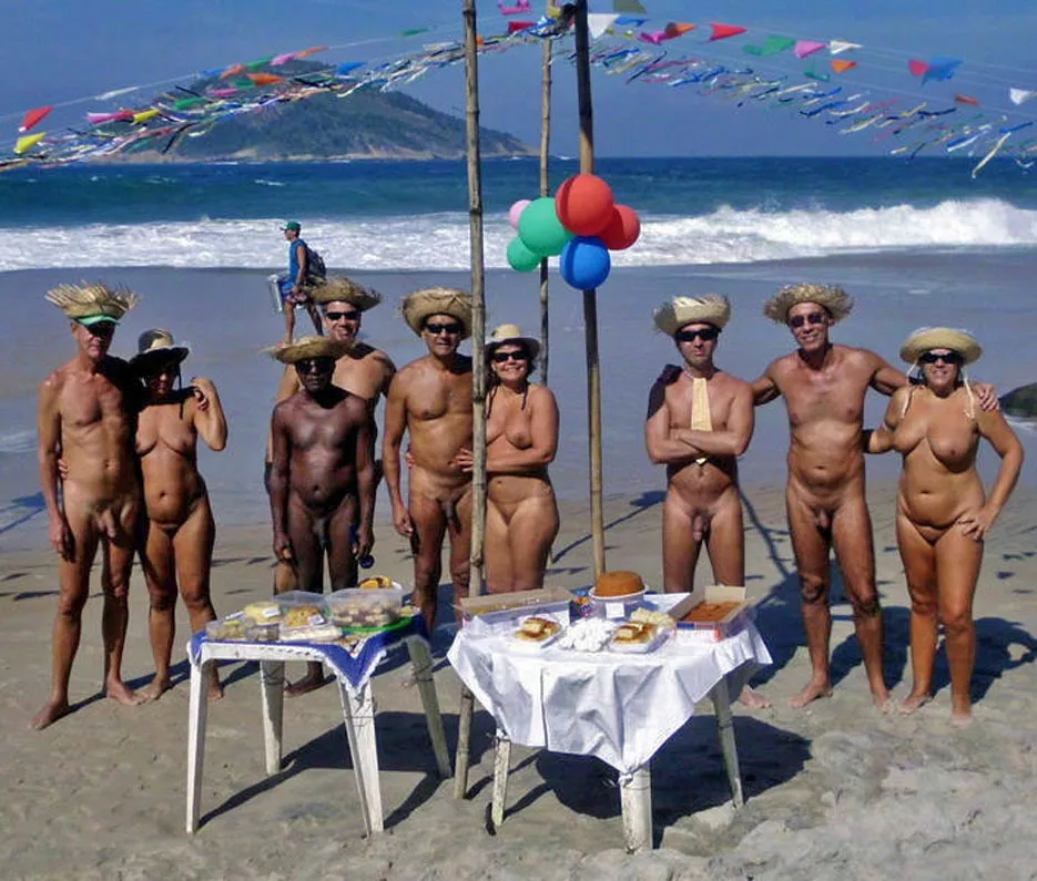 Celebration organized by the Associação Naturista de Abricó (at Praia do Abricó, Brazil) posted by NaturistPictures