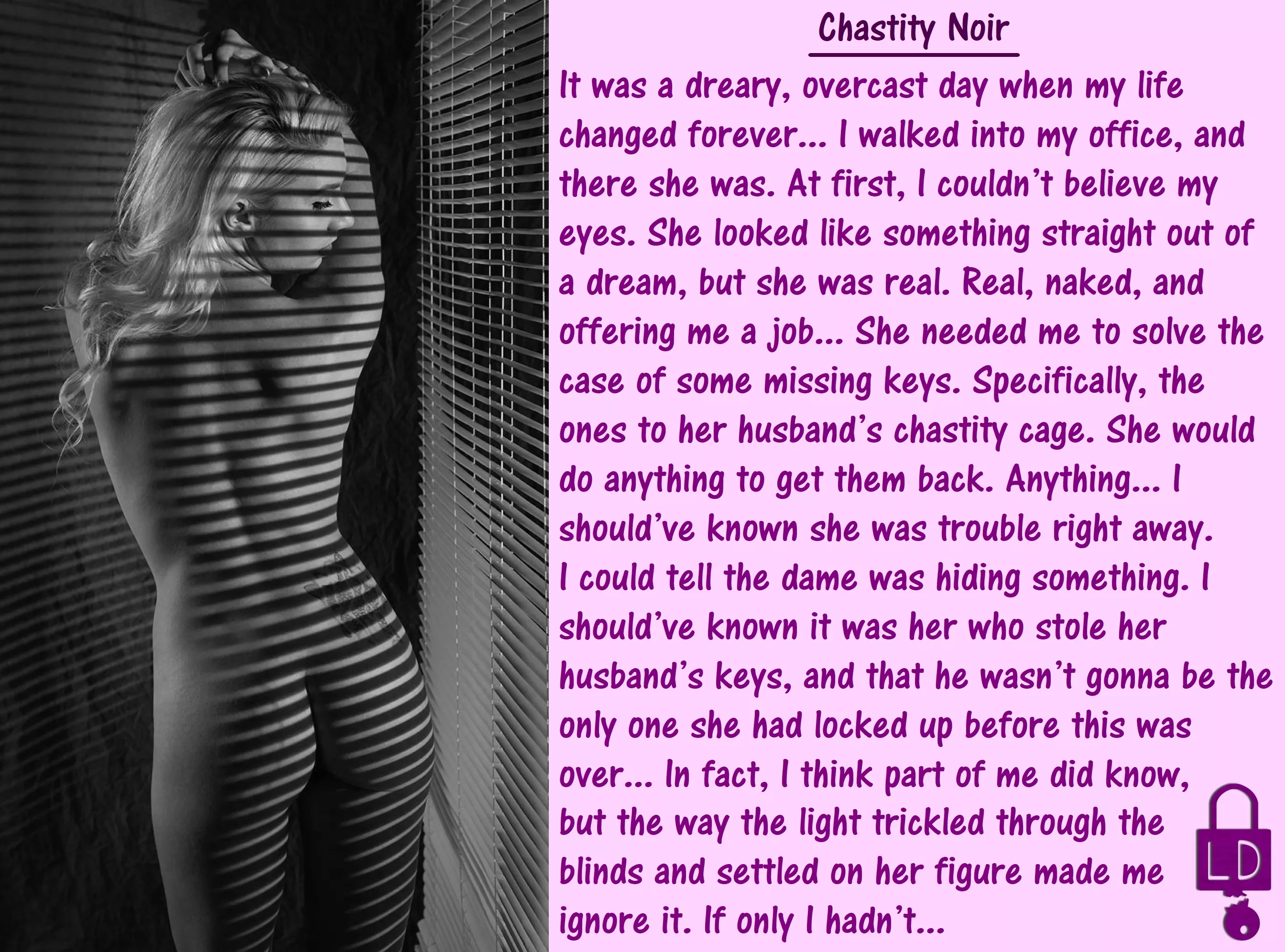 Chastity Noir posted by LockedDragon