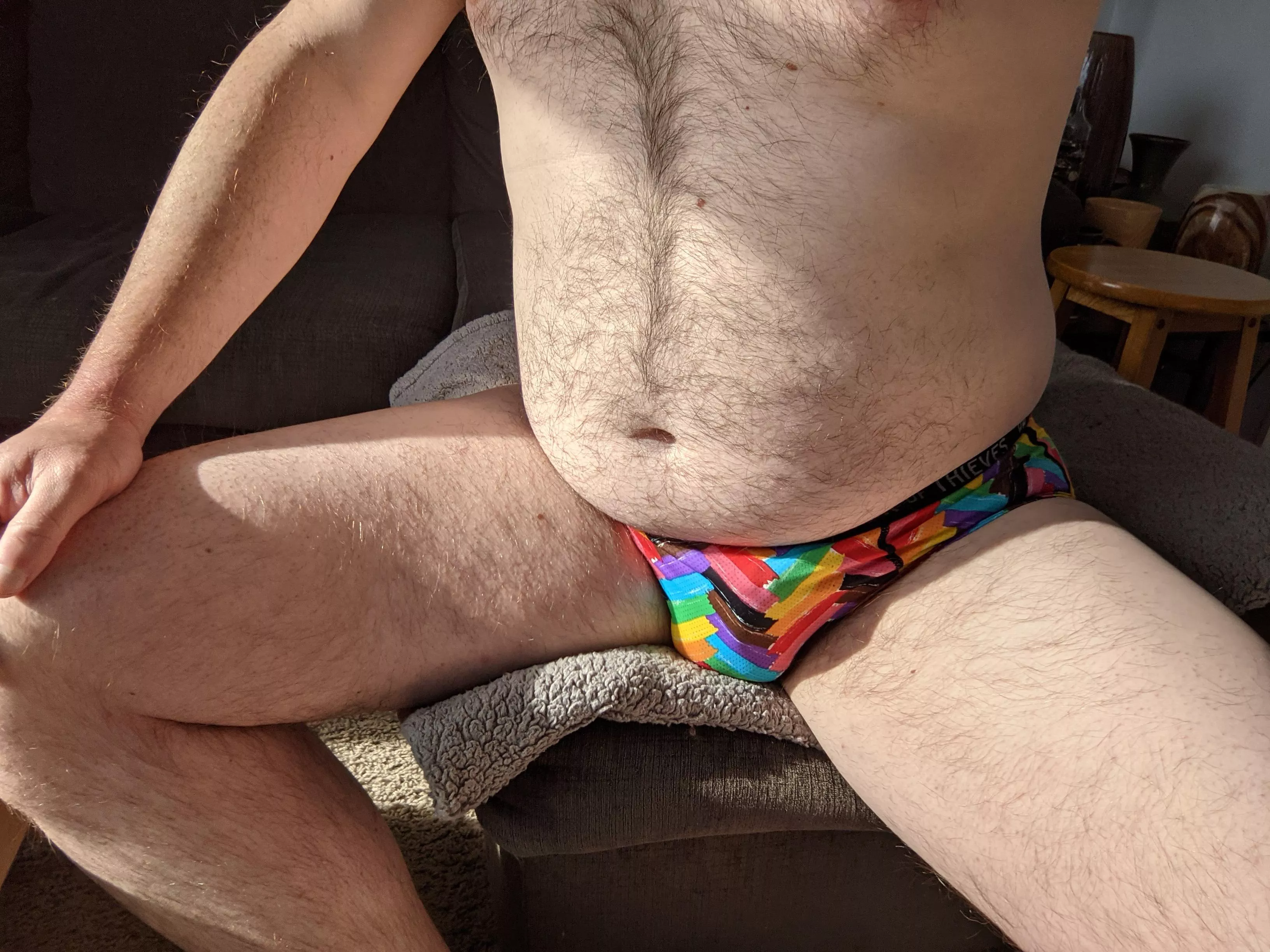 Check out my fun new rainbow briefs! posted by mushroom_mushroom