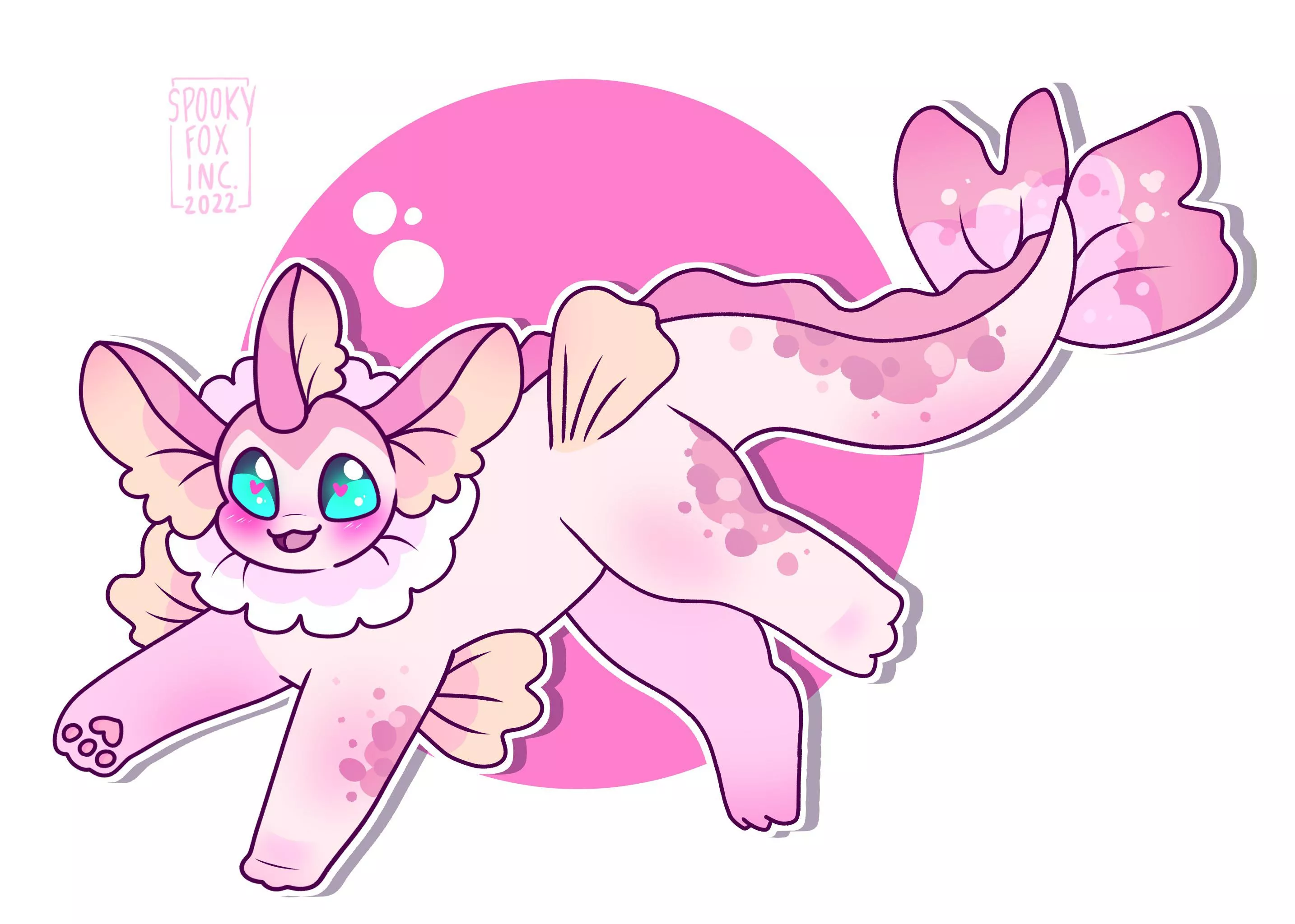 cherry vappy! 🌸<art by me @spookyfoxinc on twitter> posted by spookyfoxinc