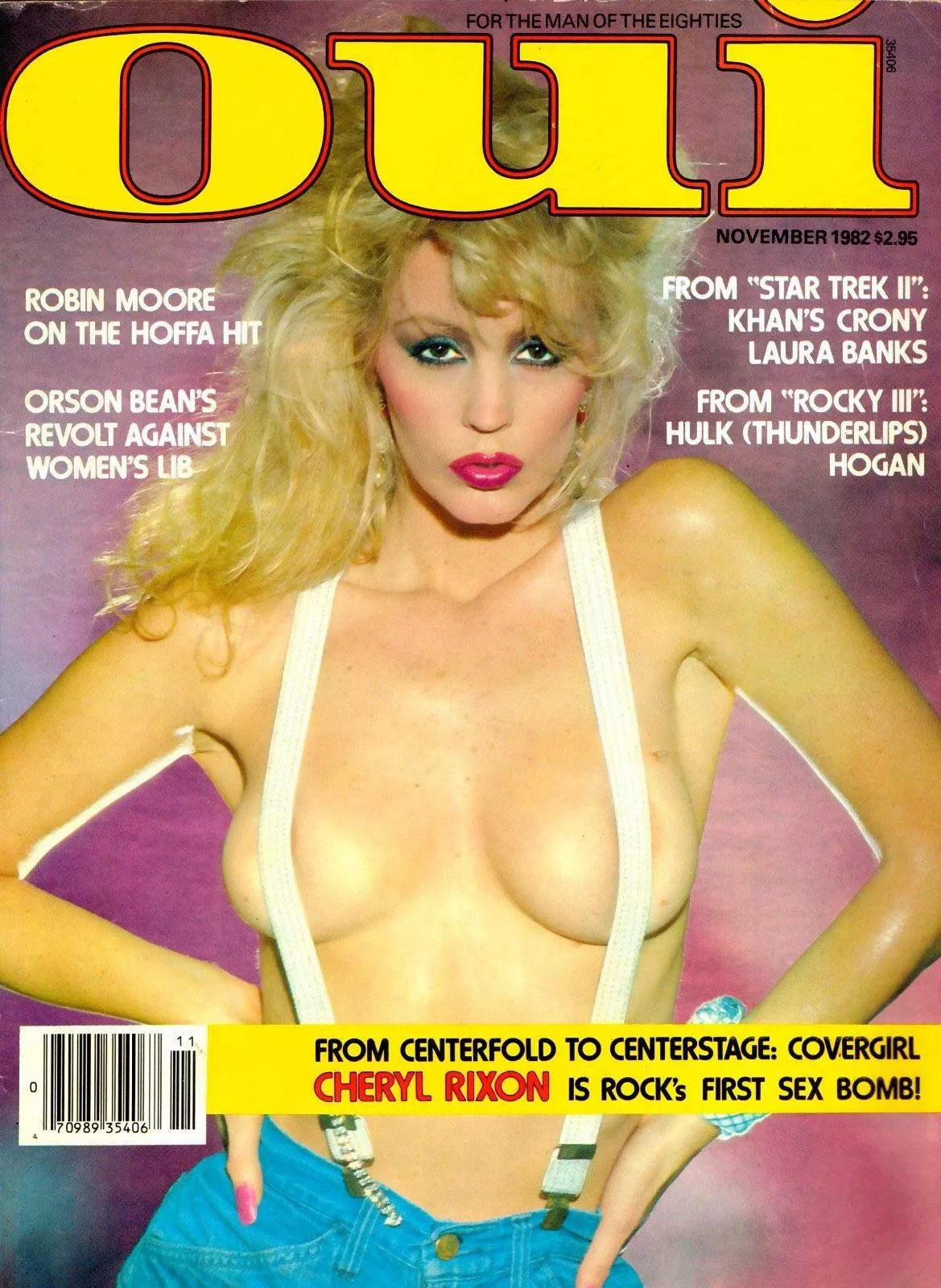 Cheryl Rixon - Penthouse Pet of the Month in December 1977 and Pet of the Year in 1979 on the cover for Oui Magazine November 1982. posted by ironfist1982