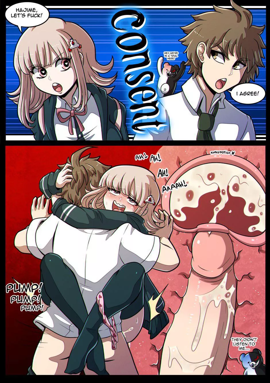 Chiaki gets filled to the brim (Kinkymation) [Danganronpa 2: Goodbye Despair] posted by PunishedWizzrobe