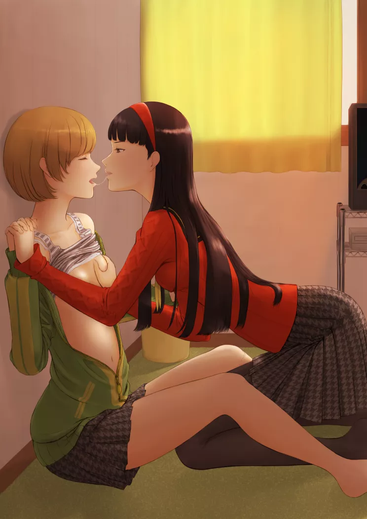 Chie and Yukiko (Kitano) [Persona 4] posted by ThrillCosby69420