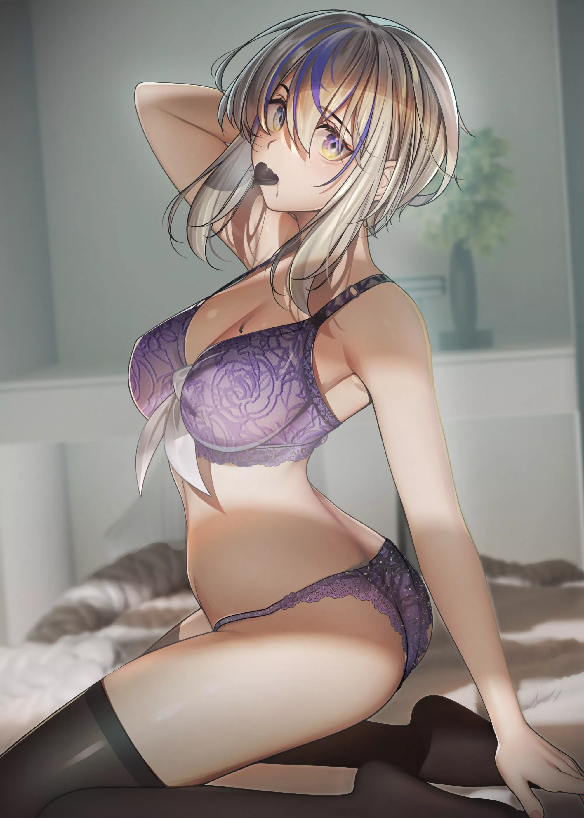 Chocolate and Lingerie (Nanaken Nana) [Original] posted by llamanatee