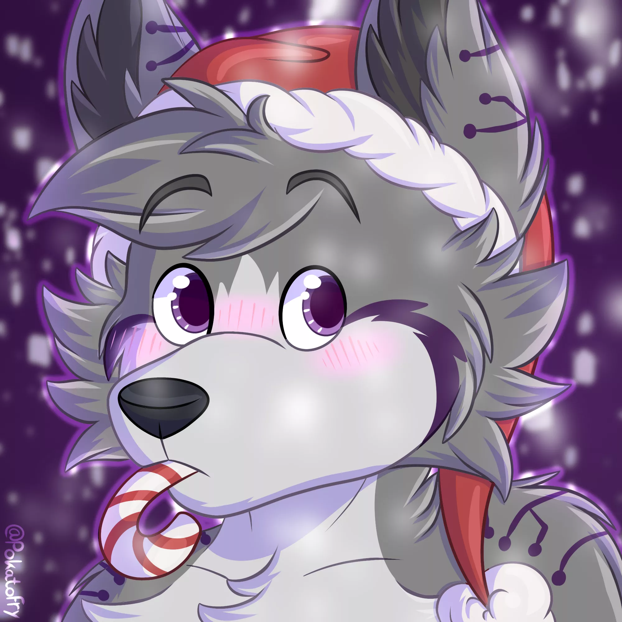 Christmas came early! 🎄 (Art by me, @PokatoFry on Twitter) posted by PokatoFry