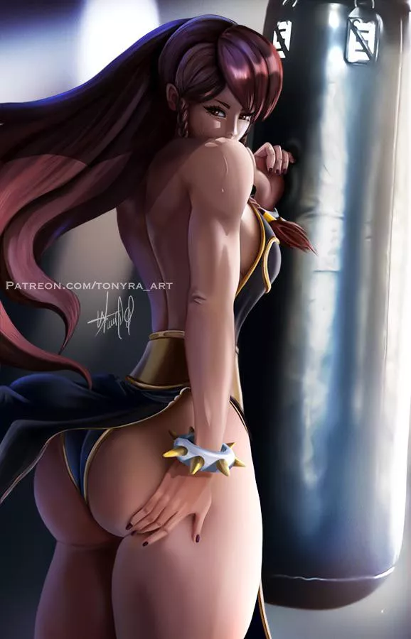 Chun-Li is ready to train (Tonyra_art) [Street Fighter] posted by caput4ever