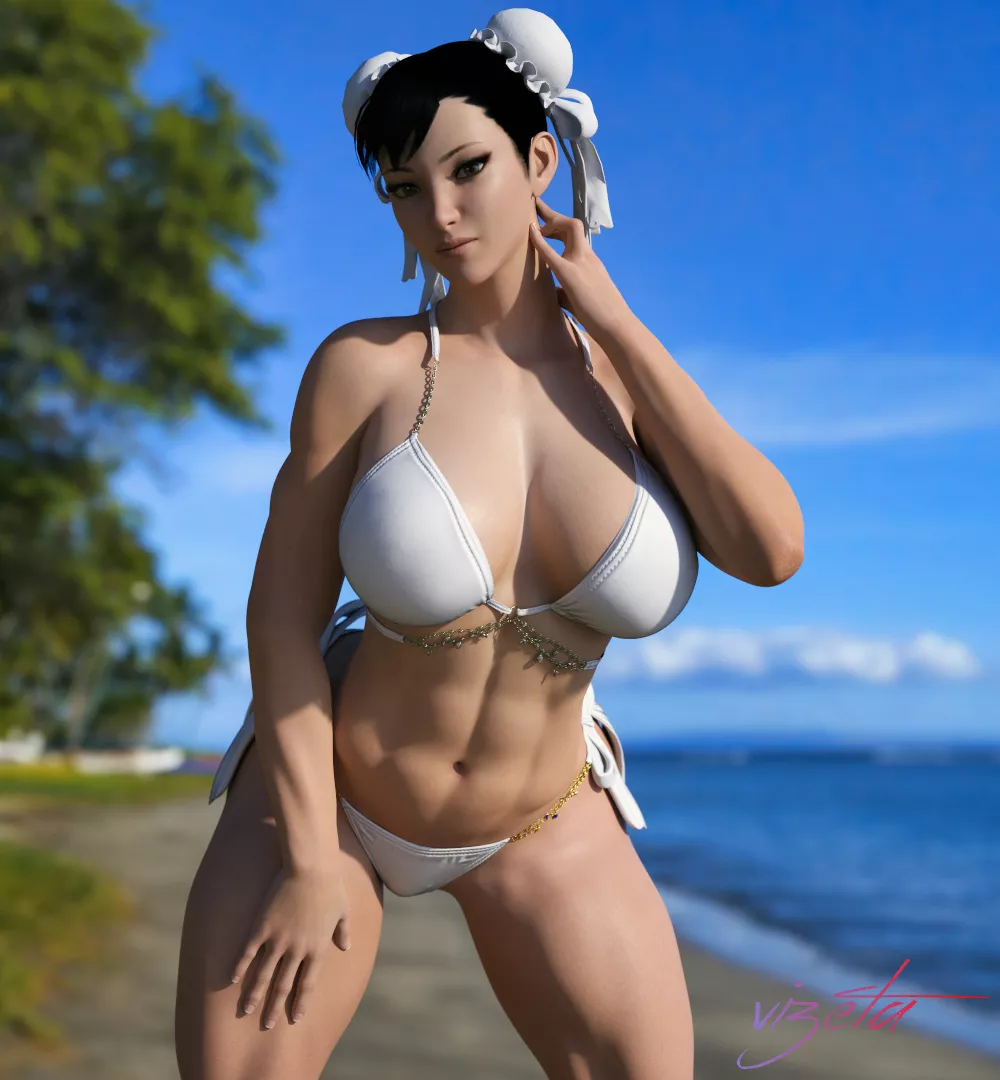 Chun-Li pinup (Vizeta) [Street Fighter] posted by Kuro-Oji