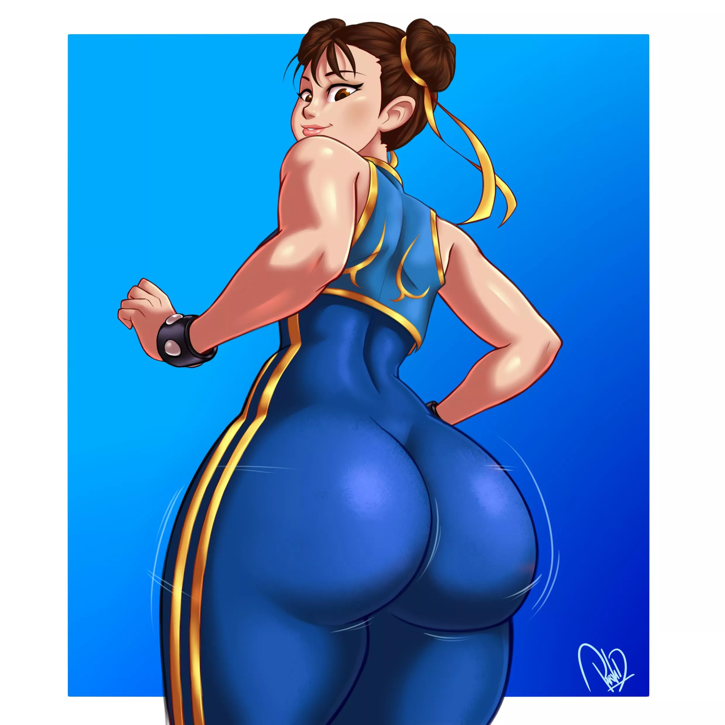 Chun-Li shakes her big booty (Parvad) [Street Fighter] posted by caput4ever