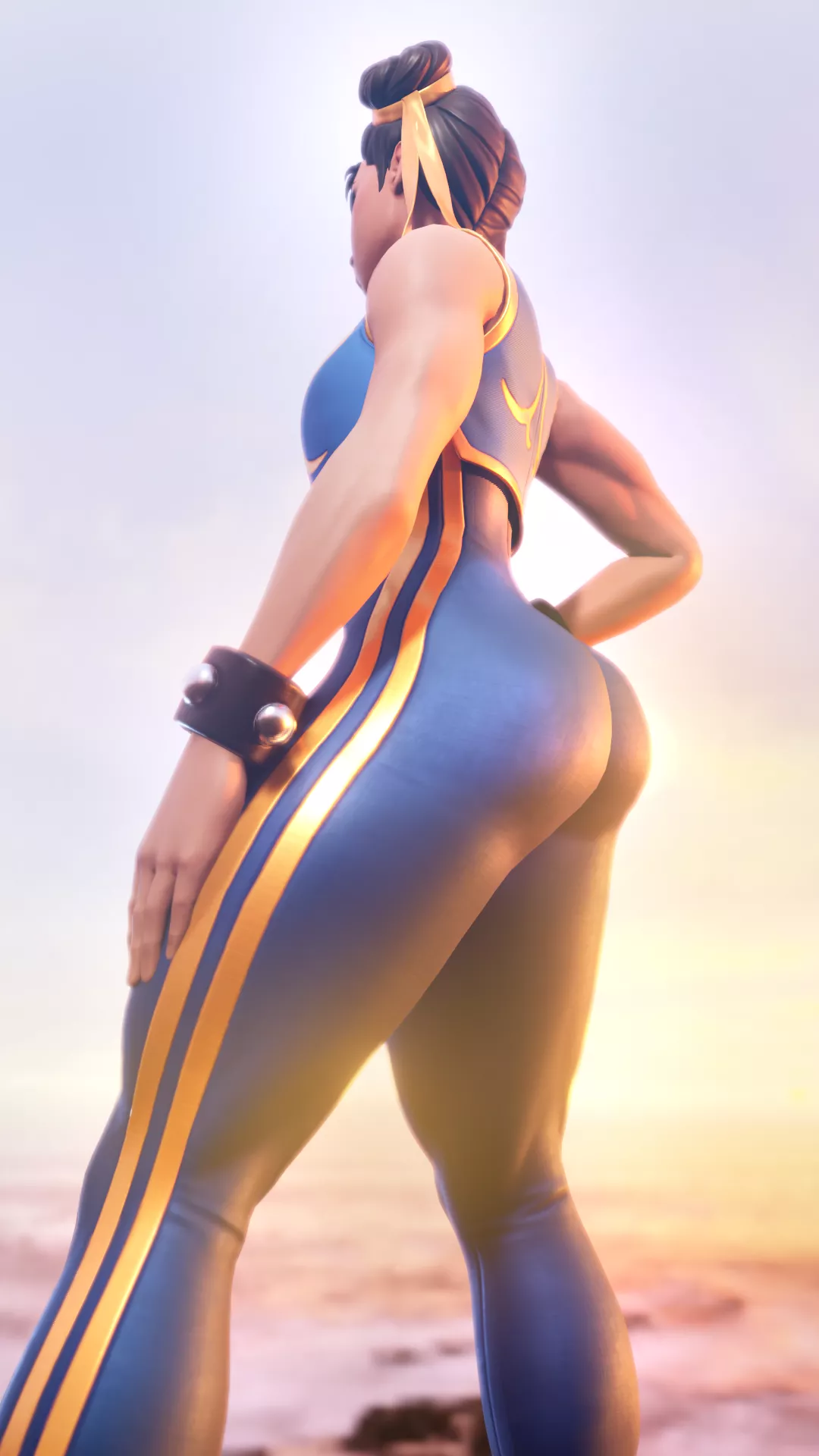 Chun-Li sunset glare (GhastlyArts) [Street Fighter] posted by caput4ever