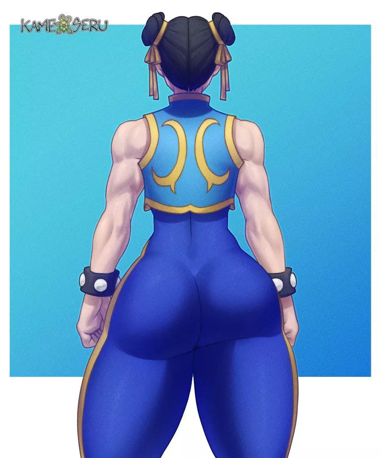 Chun-Liâ€™s beautiful backside (KAMESERU) [Street Fighter] posted by caput4ever