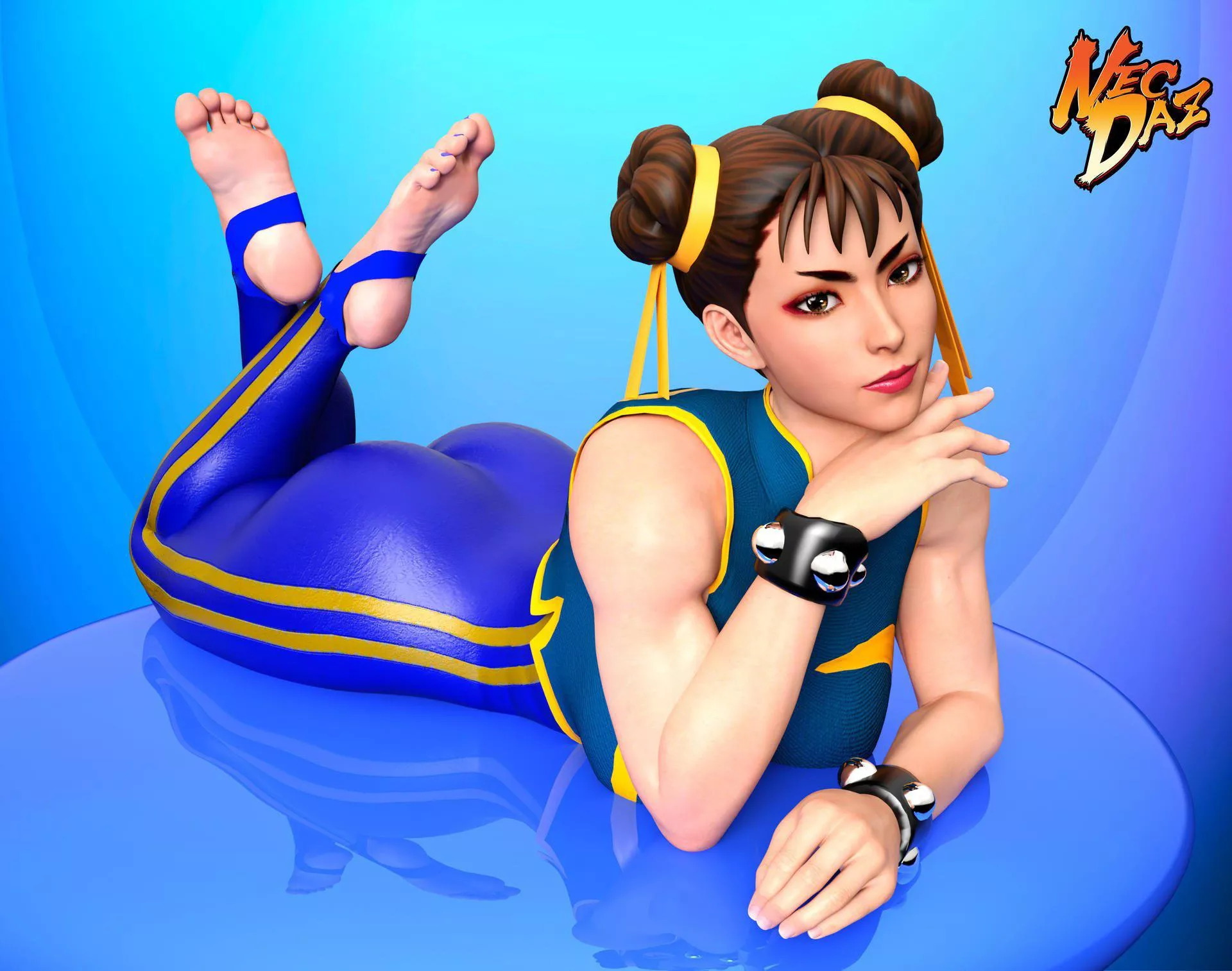 Chun-Li’s booty and feet...always a killer combo! (NecDaz) [Street Fighter] posted by caput4ever