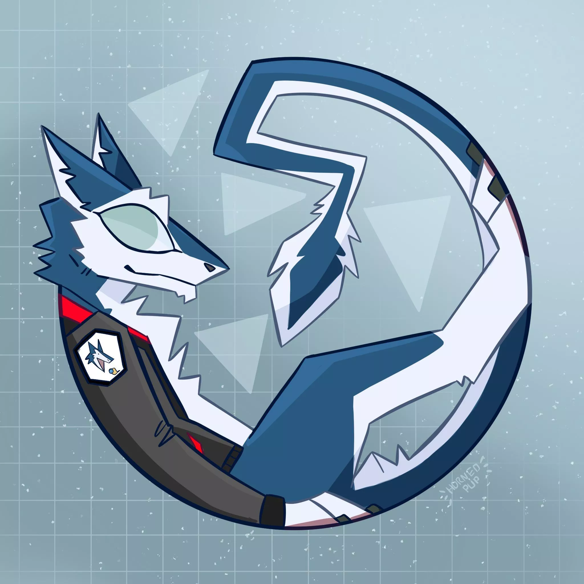 Circle sergal commission done! [OC] [@hornedpup on twitter] posted by hornedpup