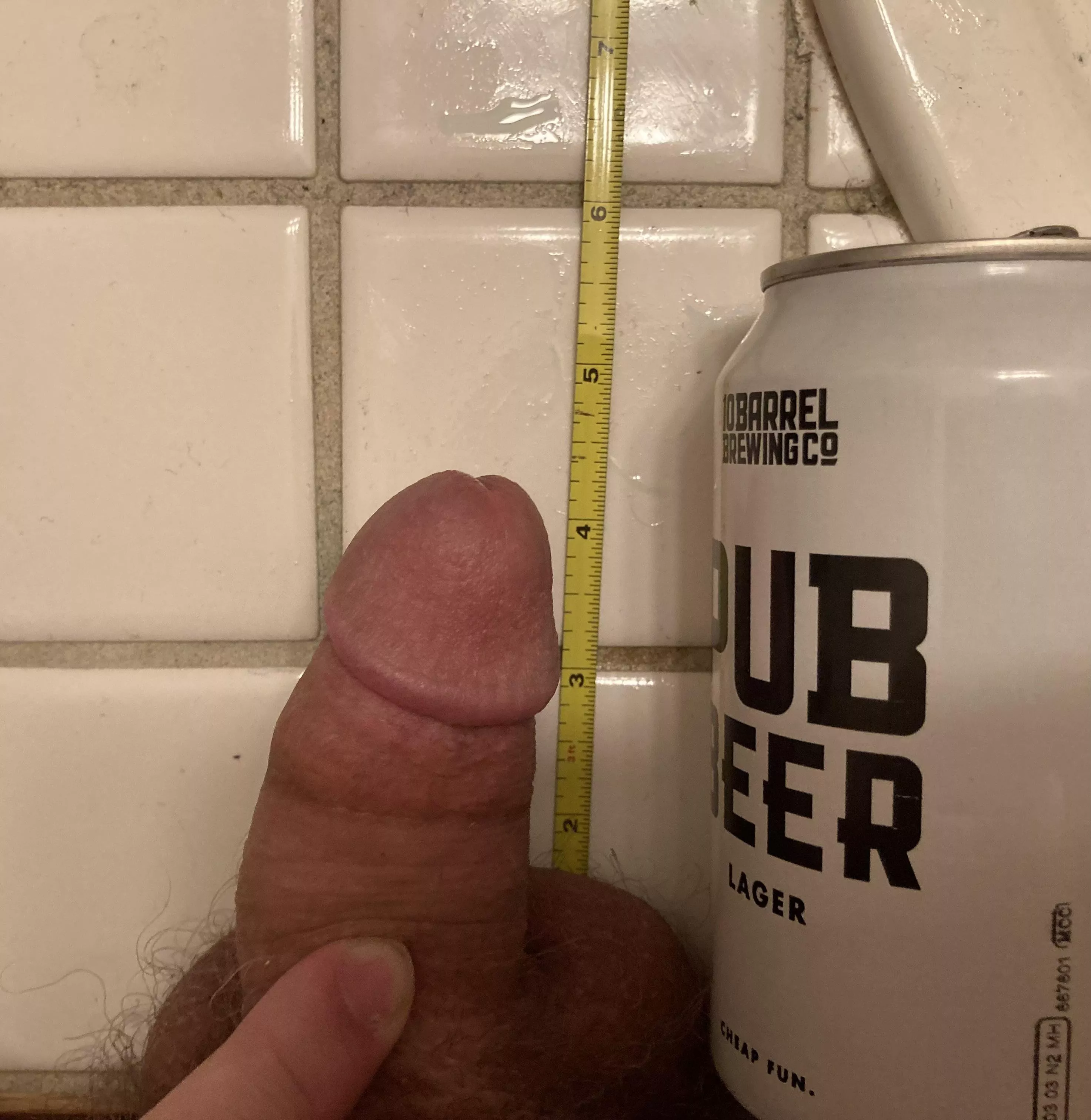 Classic beer can comparison gone wrong lol posted by littledickbigmeat