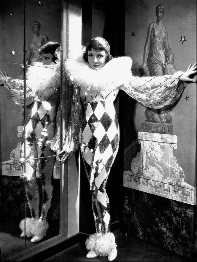 Claudette Colbert, Harlequin from Tonight is Ours, 1932 posted by winkmartingale