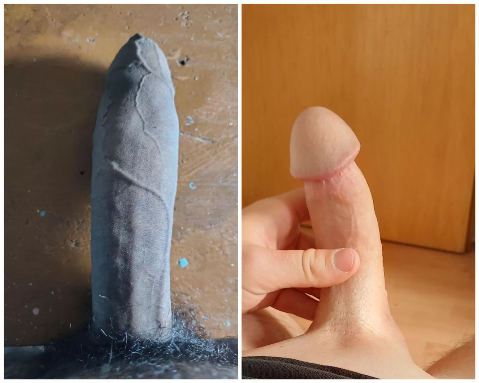 cock compare. Me(left) vs Reddit User (right) posted by secretive_paradox