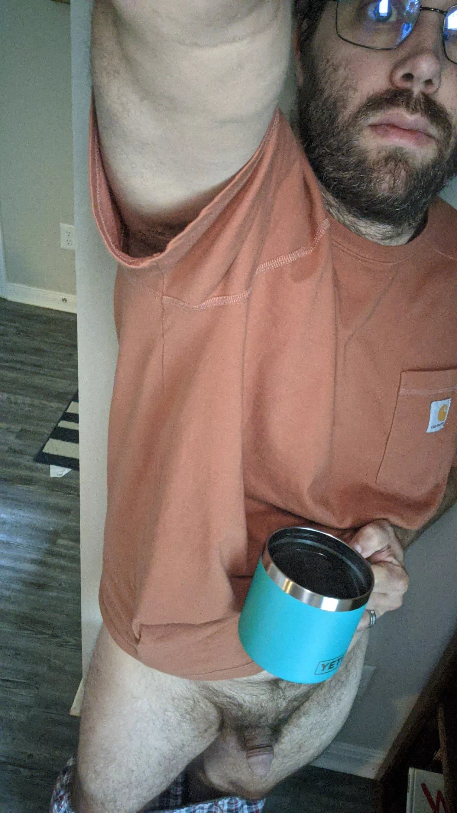 Coffee, Carhartt, and cock... Which one is your favorite? posted by smllckaggie