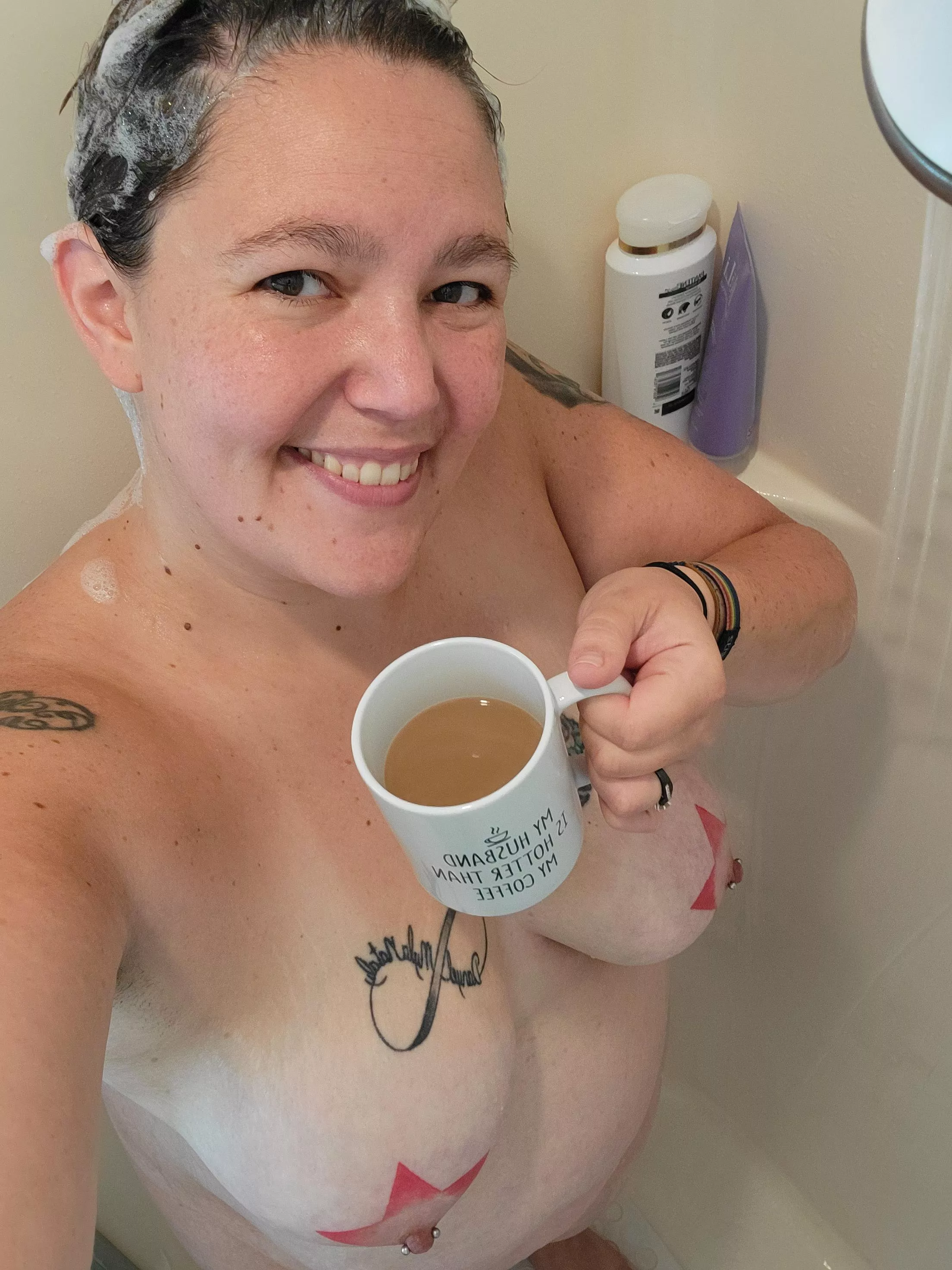 Coffee in the shower this morning. Pretty good start to the day posted by valRi88