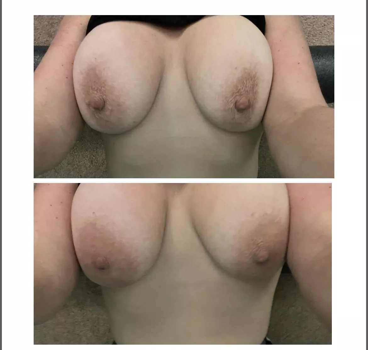 Cold vs warm areolas! posted by secretuncutLVR