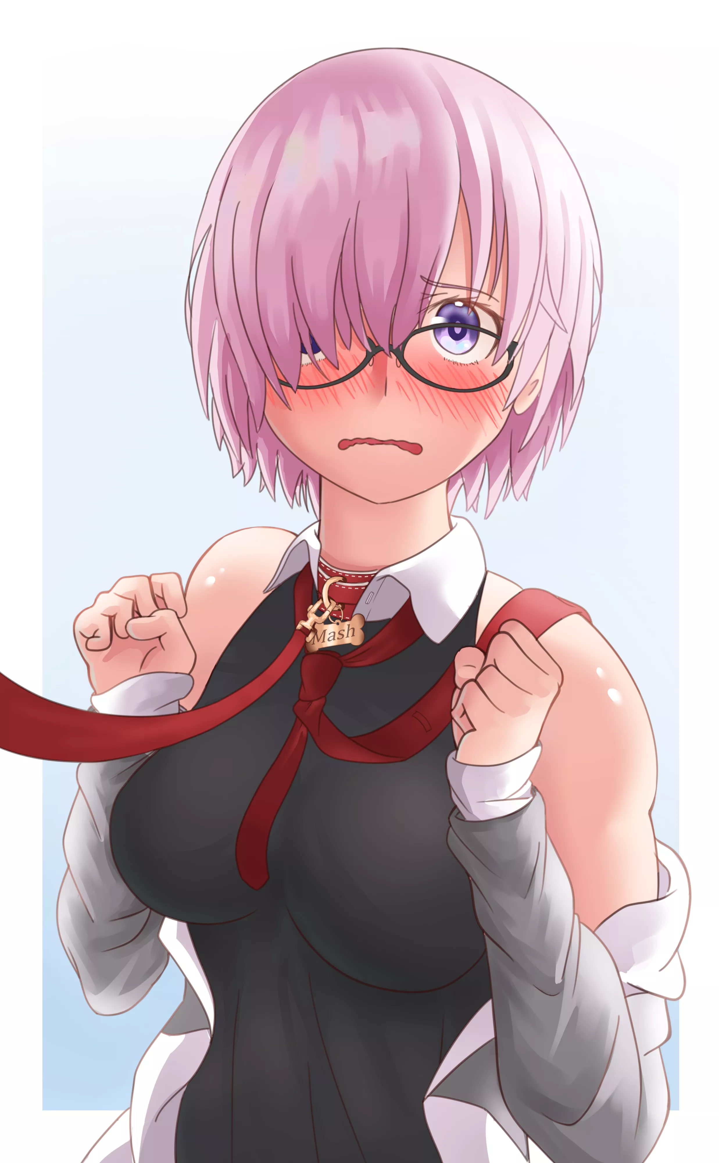 Collared kohai Mashu posted by Sneakybeaky019