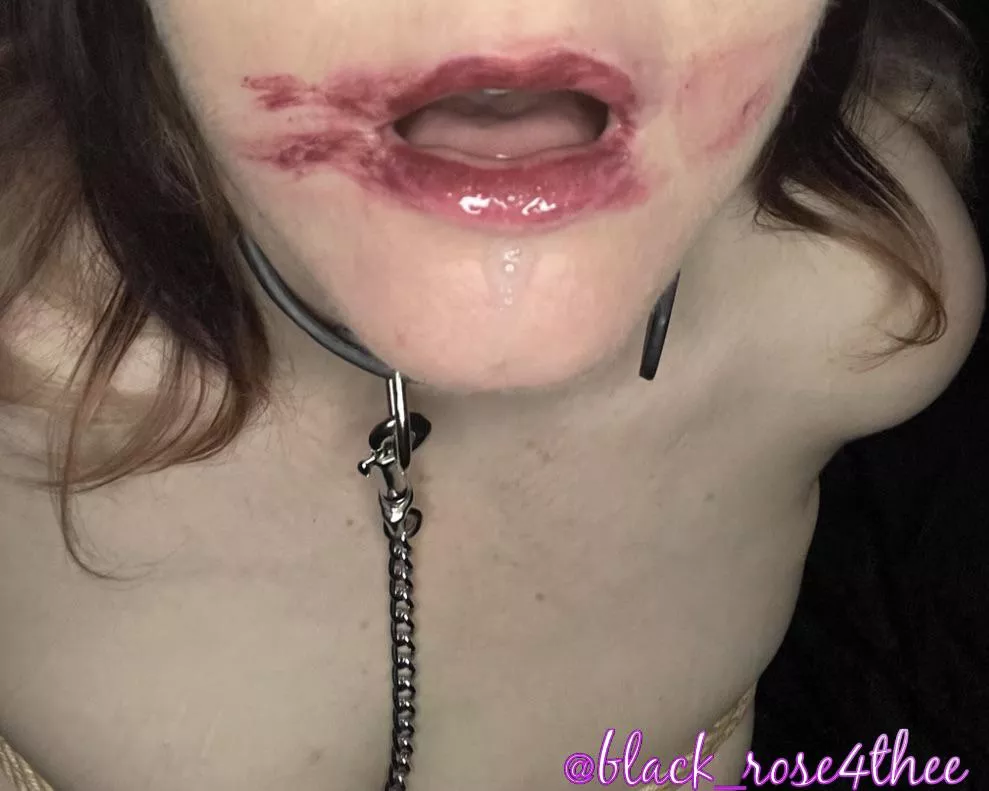 Collared, used and drooling posted by black_rose4thee