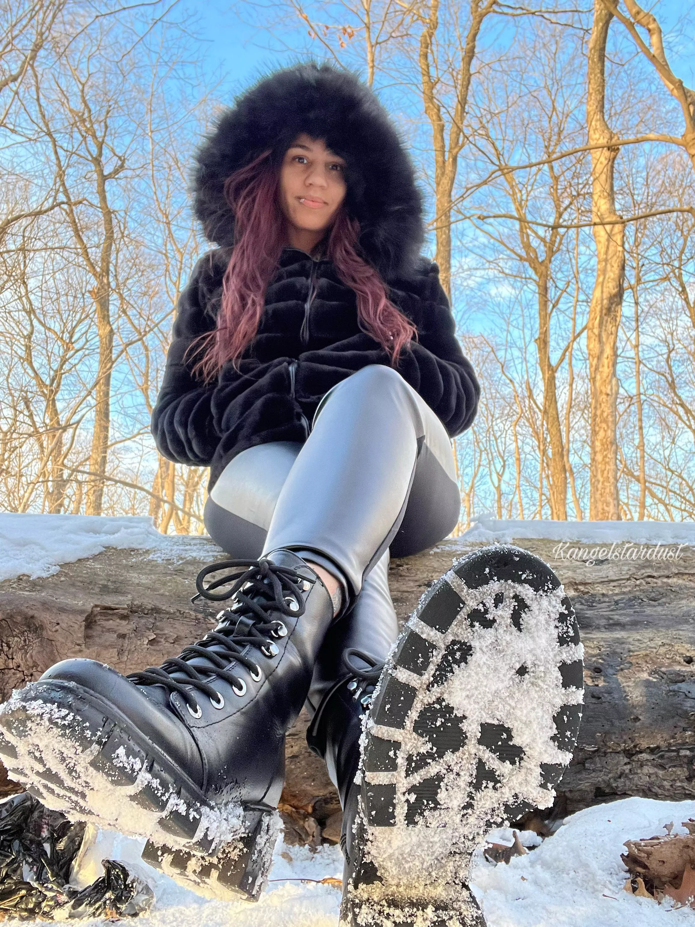 Combat boots = power, butterflies and confidence ðŸ¥µ posted by Kangelstardust